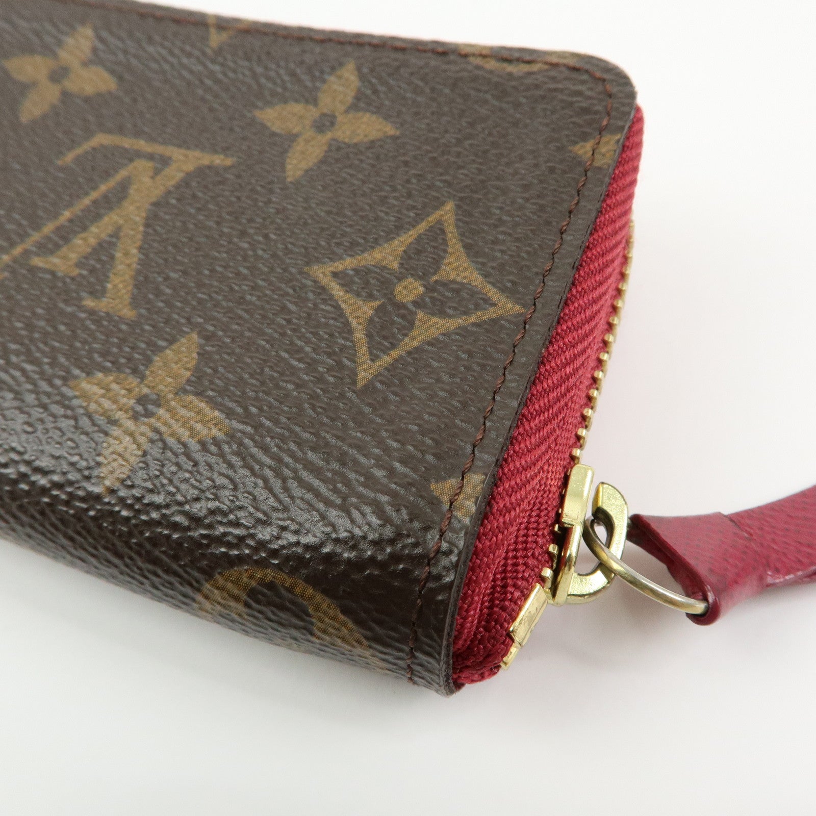Louis Vuitton Monogram Multicartes Card Case Brown Fuchsia M61299