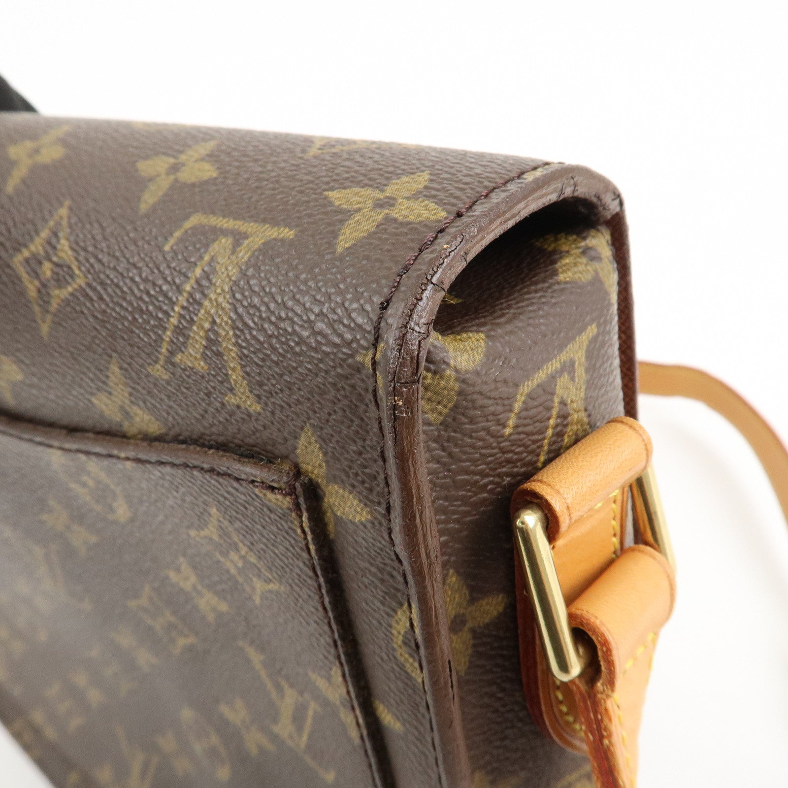 Louis Vuitton Monogram Saint Cloud GM Shoulder Bag Brown M51242 Used