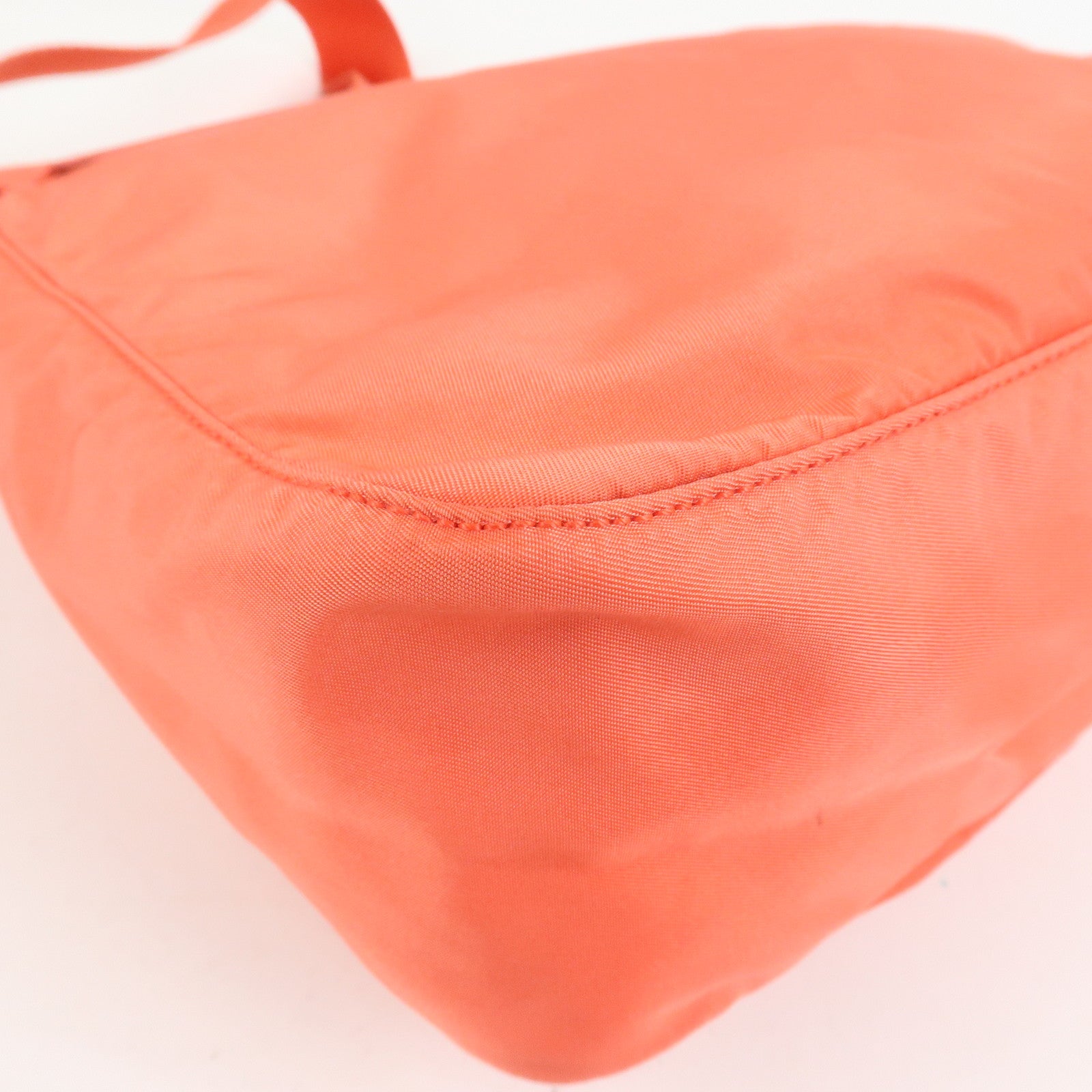 PRADA Triangle Logo Nylon Leather Shoulder Bag Crossbody Bag BT8994