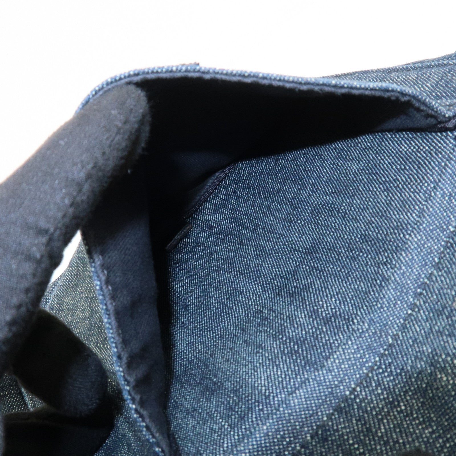 BURBERRY Blue Label Denim Shoulder Bag Crossbody Bag Navy