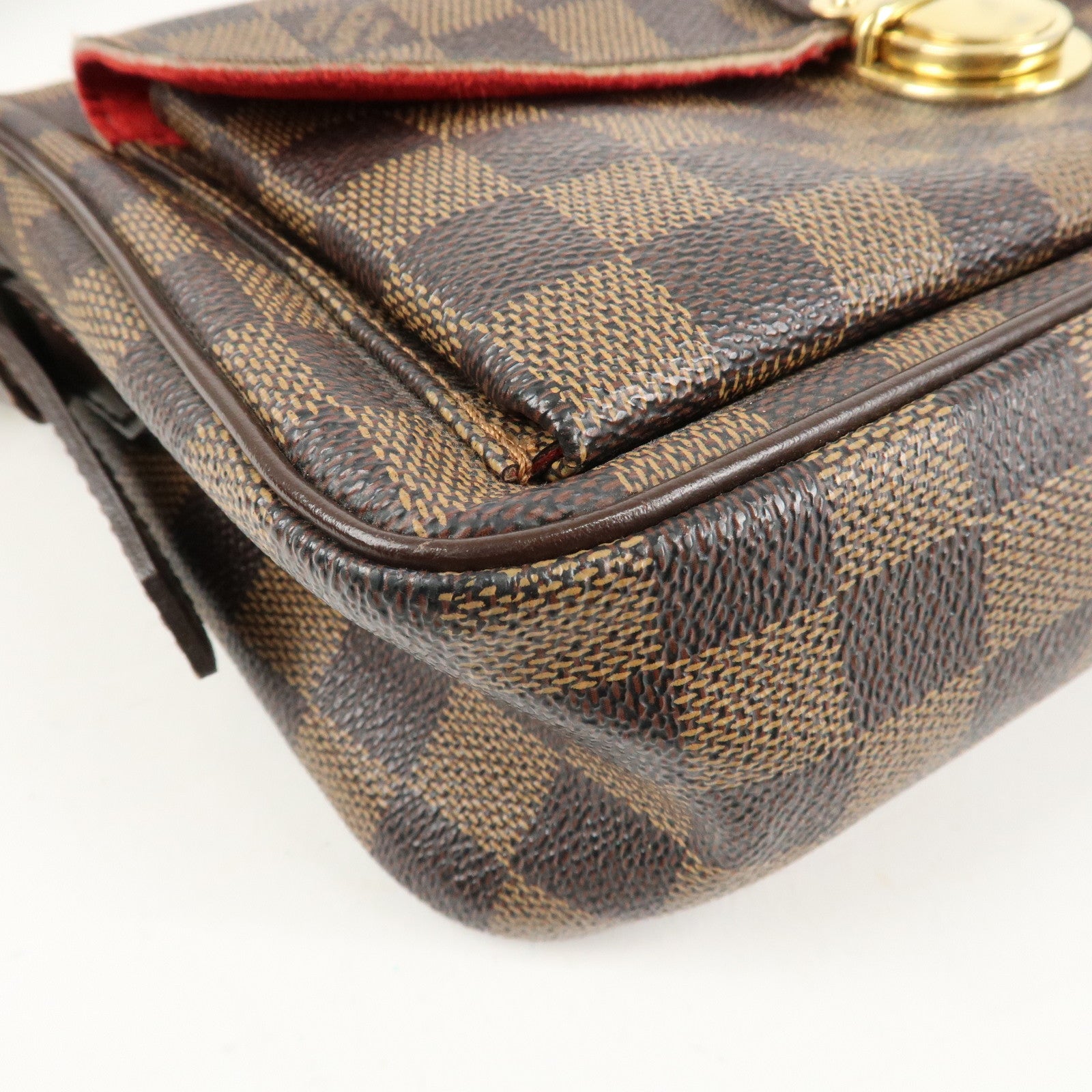 Louis Vuitton Damier Leather Canvas Ravello GM Shoulder Bag N60006 Used