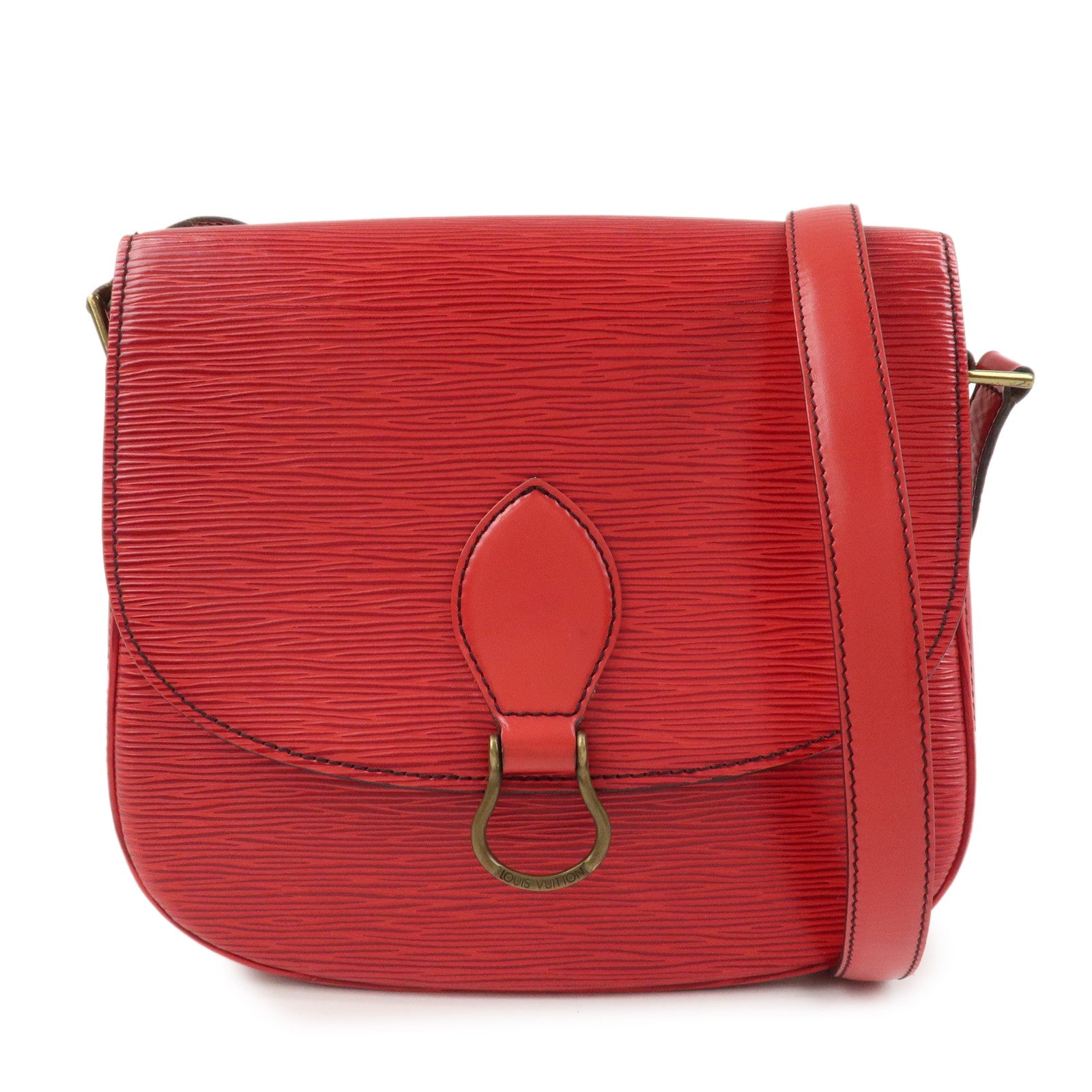 Louis Vuitton Epi Saint Cloud Shoulder Bag Crossbody Bag Red M52197