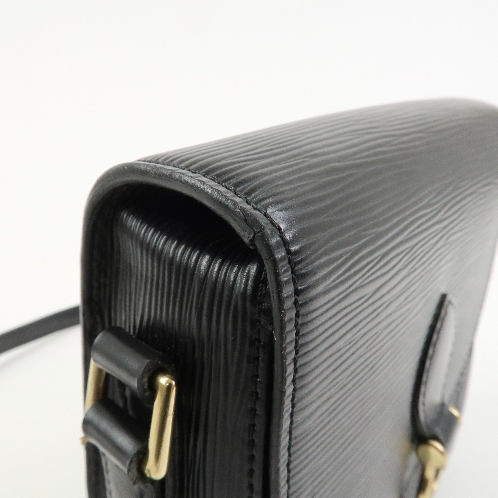 Louis Vuitton Epi Mini Saint Cloud Shoulder Bag Noir Black M52212
