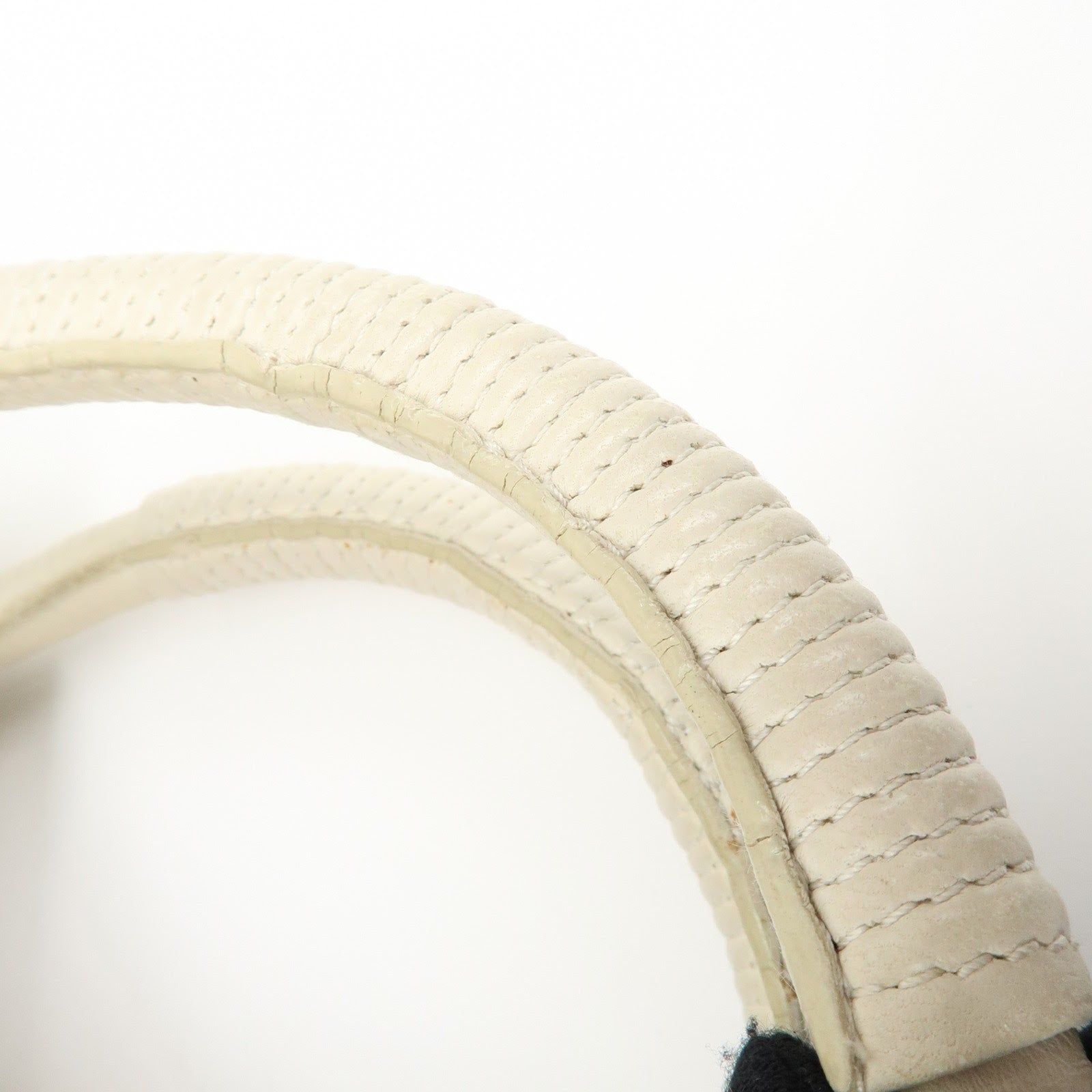 LOEWE Anagram Nappa Aire Leather Hand Bag Tote Bag Ivory