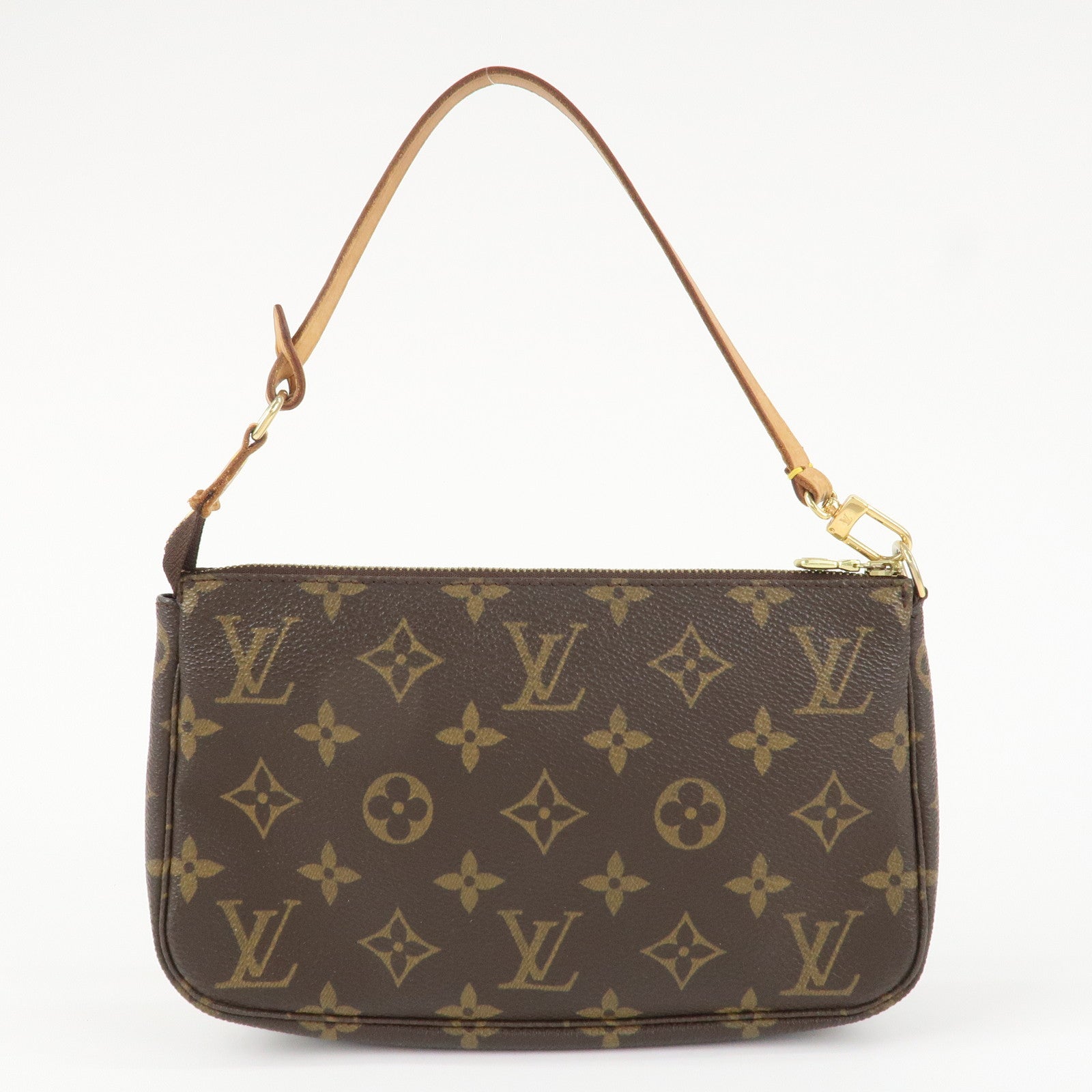 Louis Vuitton Monogram Pochette Accessoires Hand Bag Brown M51980