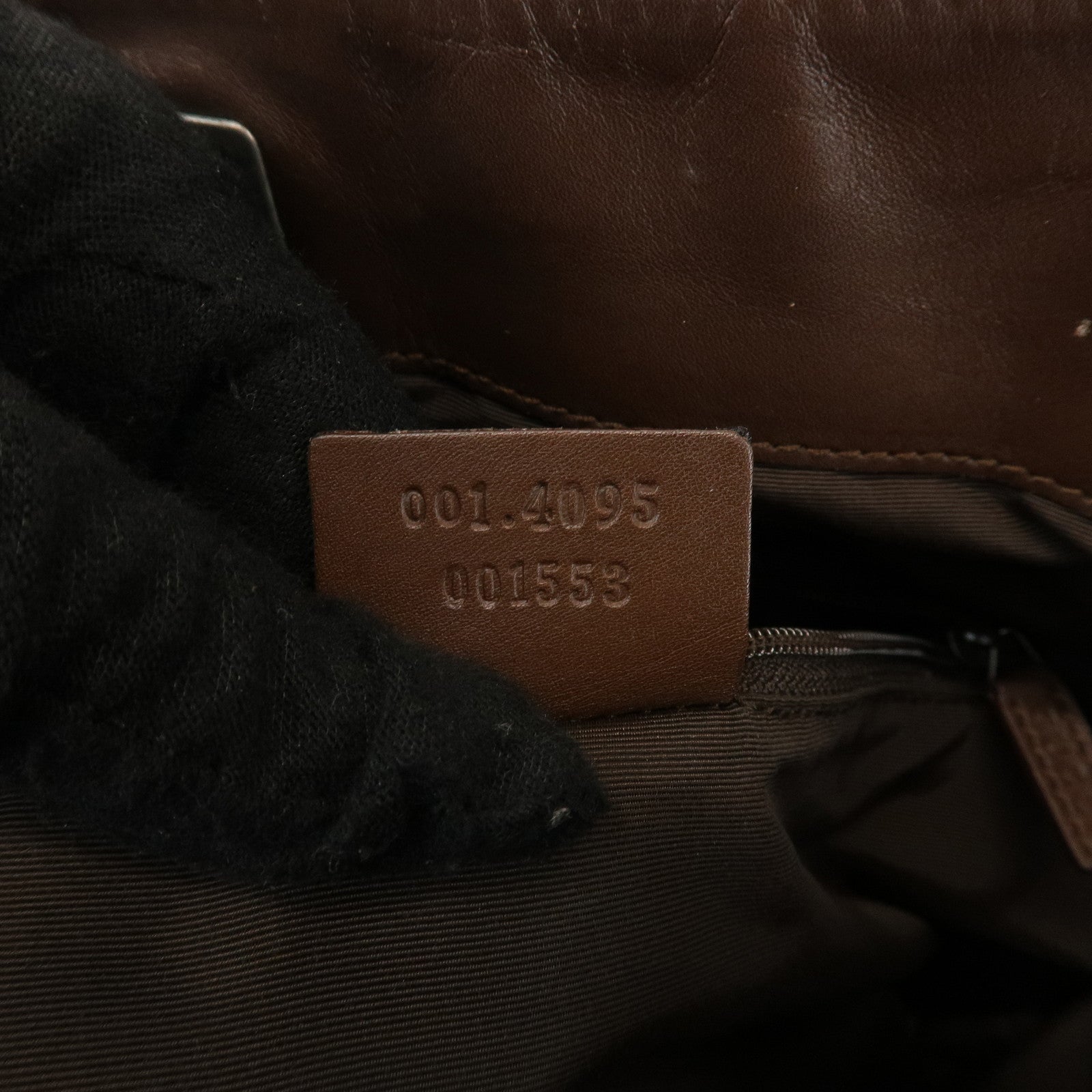 GUCCI Bamboo GG Canvas Leather 2Way Bag Brown 001・4095・001553
