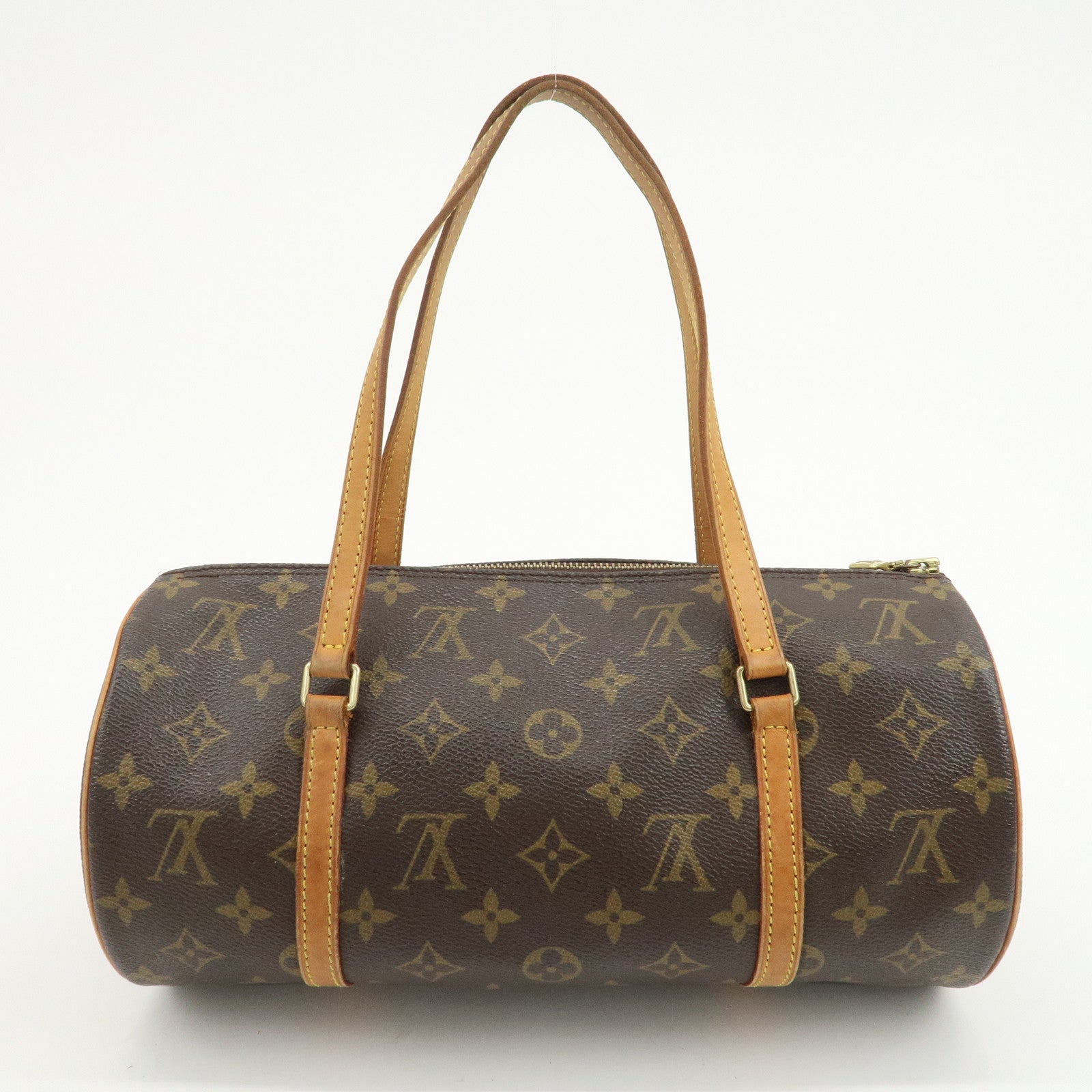 Louis Vuitton Monogram Papillon 30 Hand Bag New Style Brown M51385