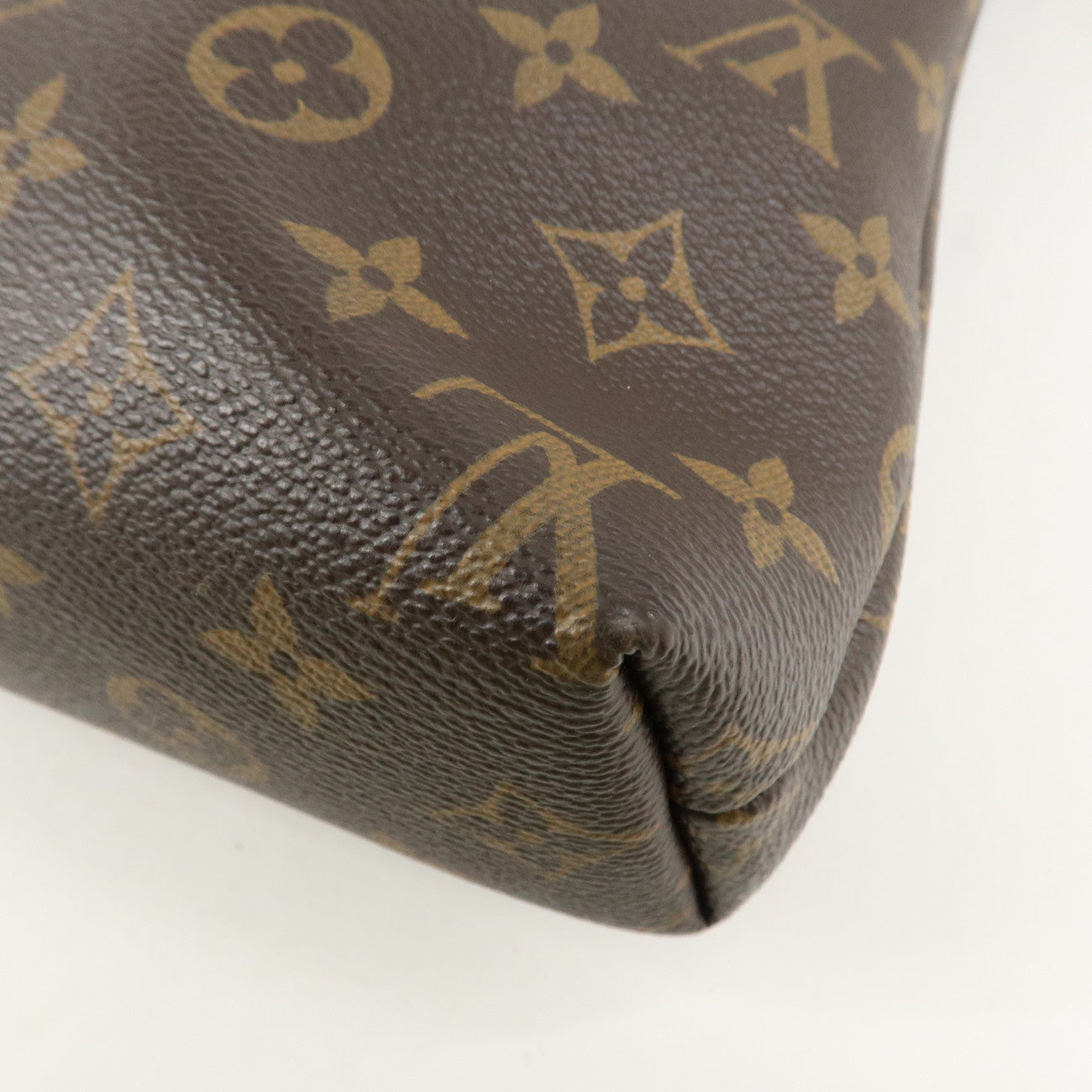 Louis Vuitton Monogram LockIt Chain Hand Bag Brown M40989 Used