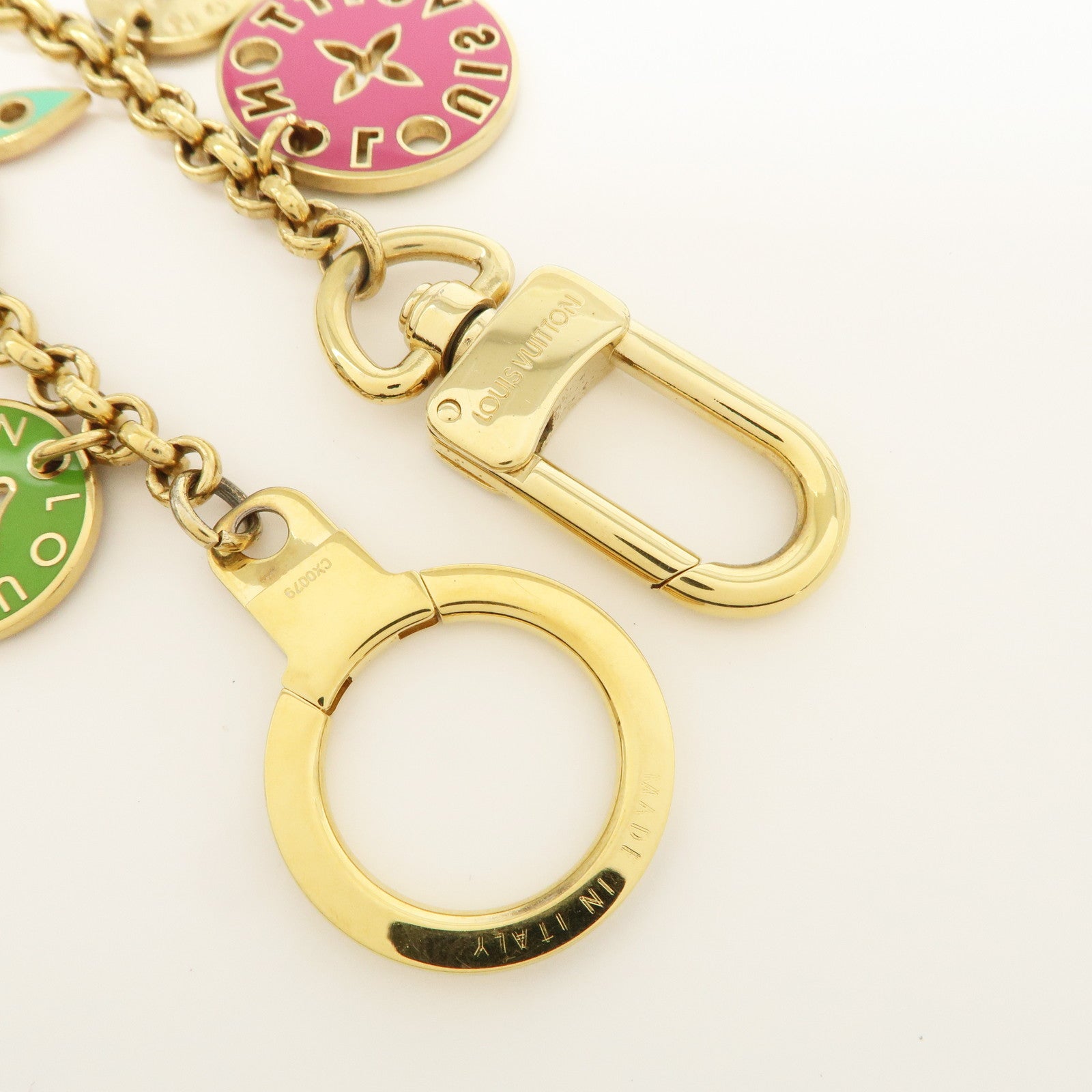 Louis Vuitton Monogram Metal Porte Cles Chaine Looping Bag Chain M66474