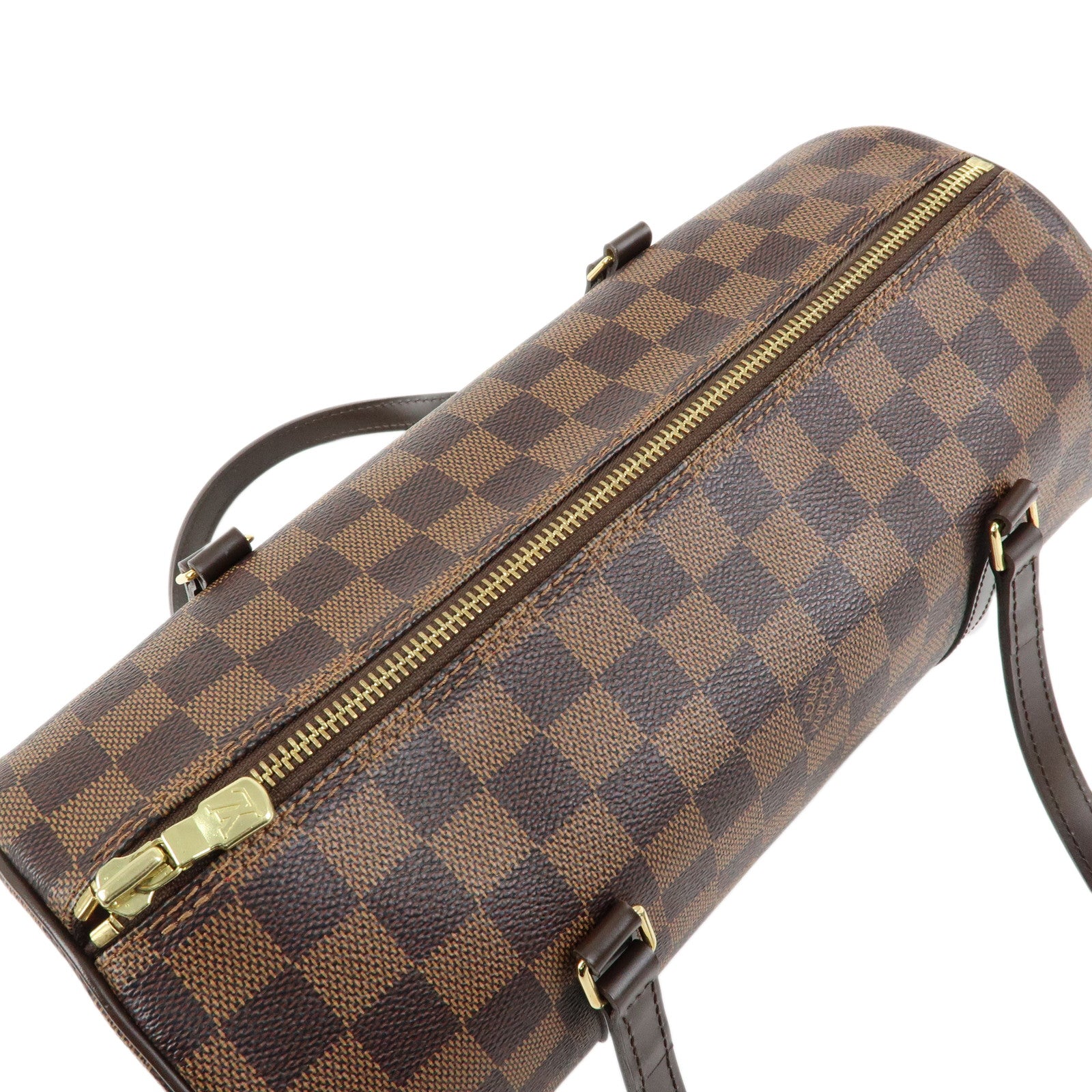Louis Vuitton Damier Ebene Papillon 30 Hand Bag Brown N51303