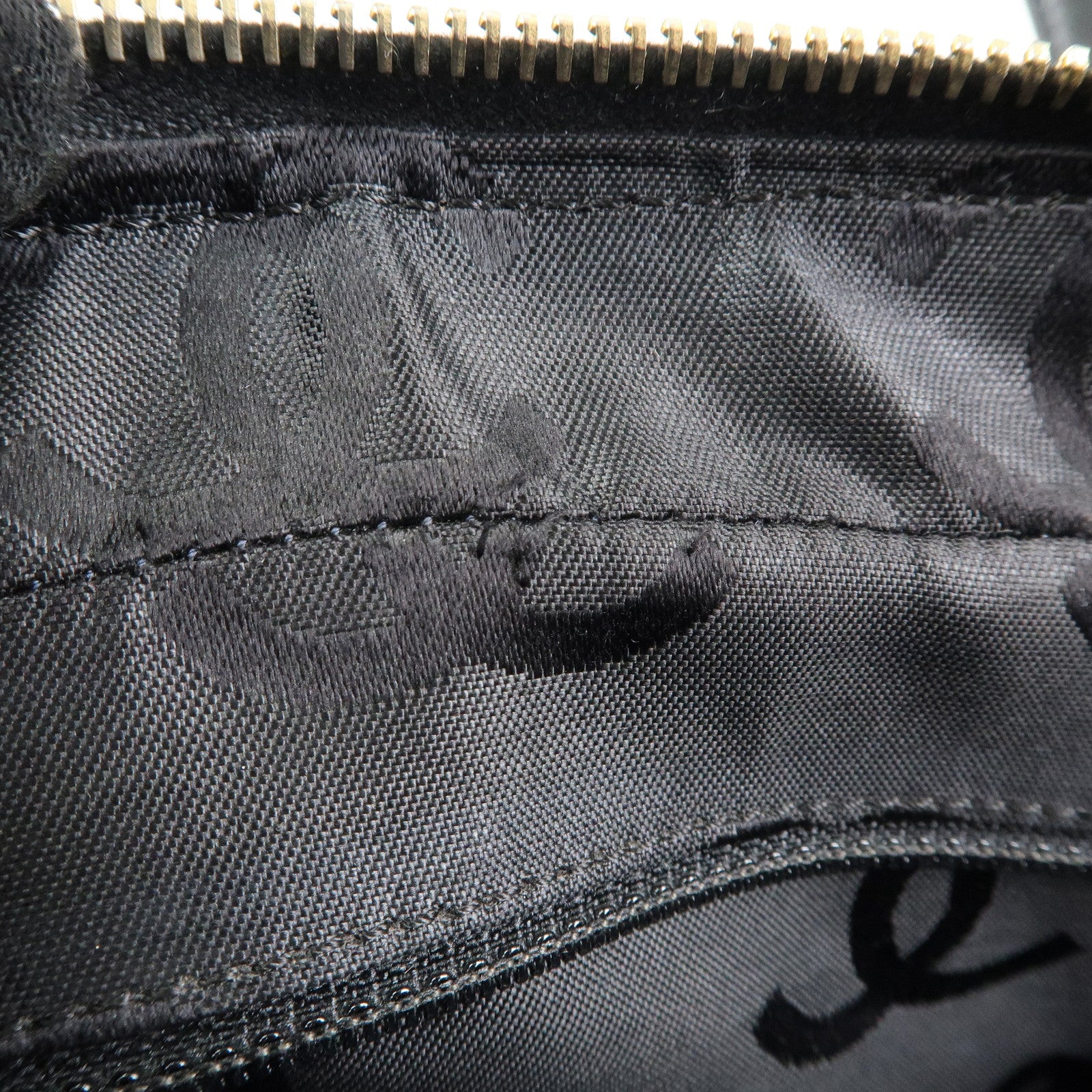 CHANEL Triple COCO Mark Patent Leather Tote Bag Hand Bag Black