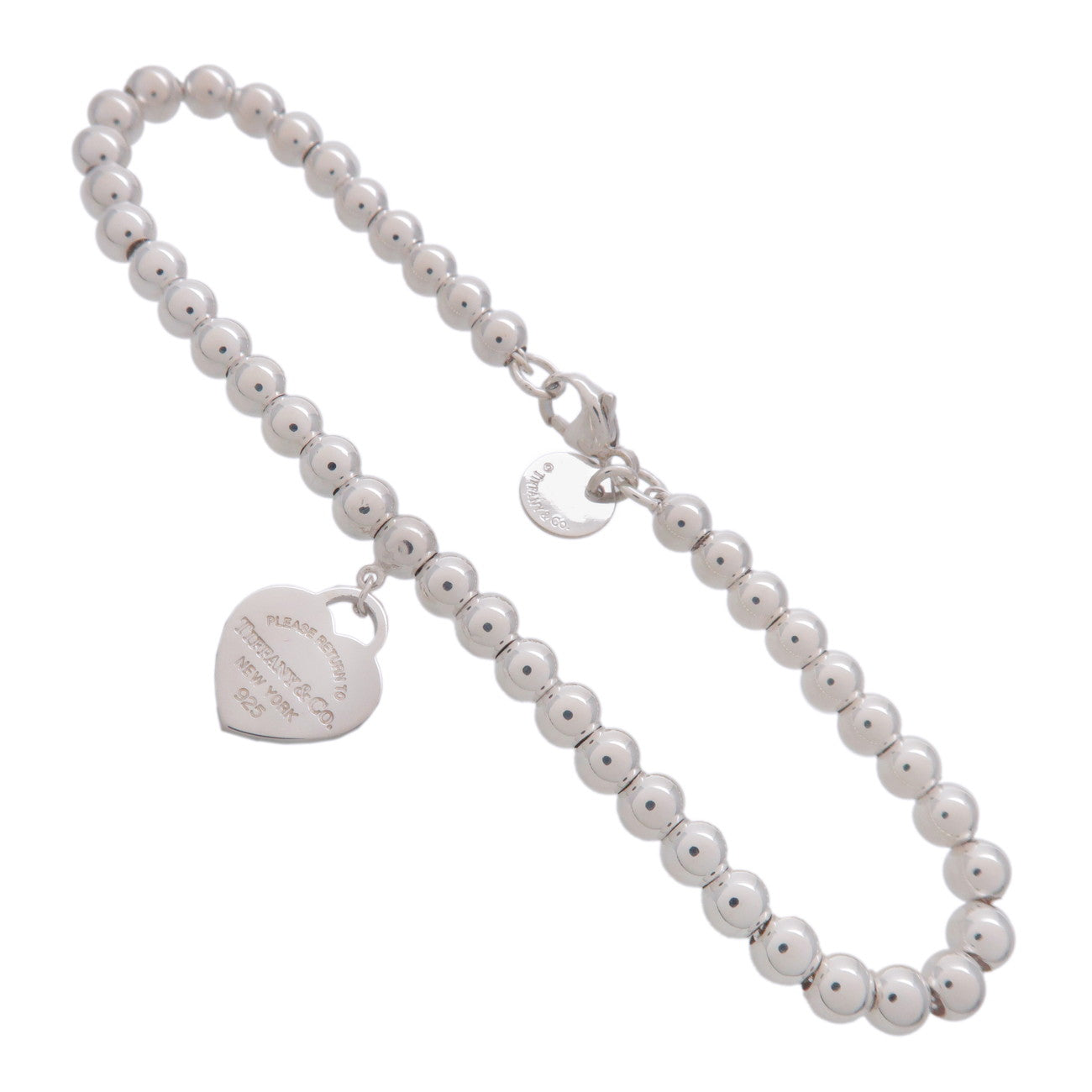 Tiffany & Co Return to Tiffany Heart Tag Bracelet SV925 Silver Blue