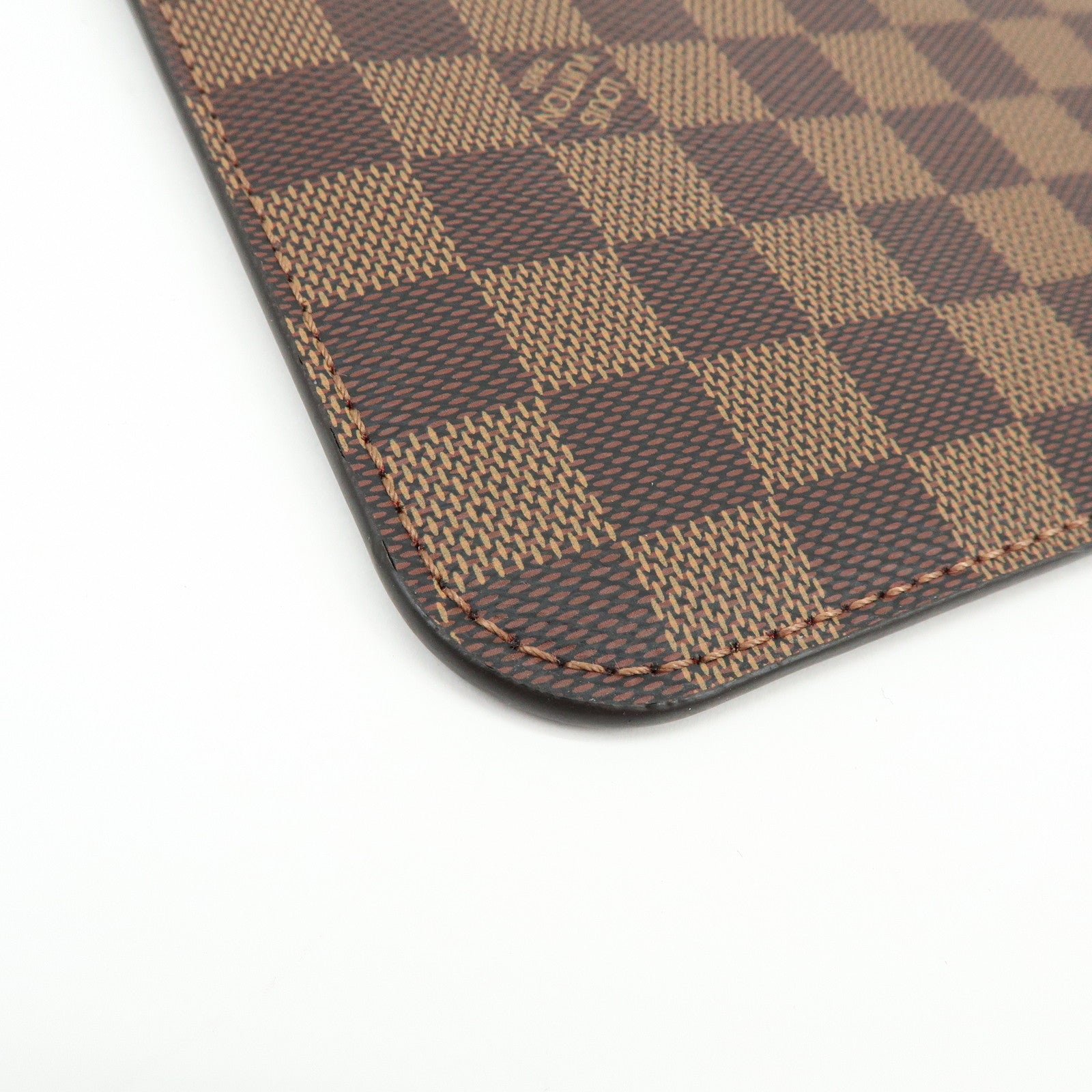Louis Vuitton Damier Canvas Pouch for Neverfull MM Ebene N41358