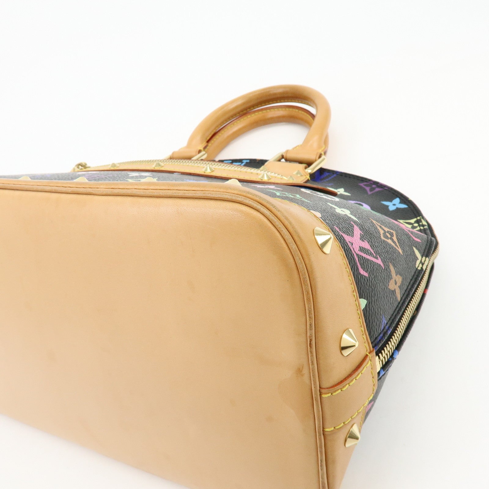 Louis Vuitton Monogram Multicolor Alma PM Hand Bag Noir M40444