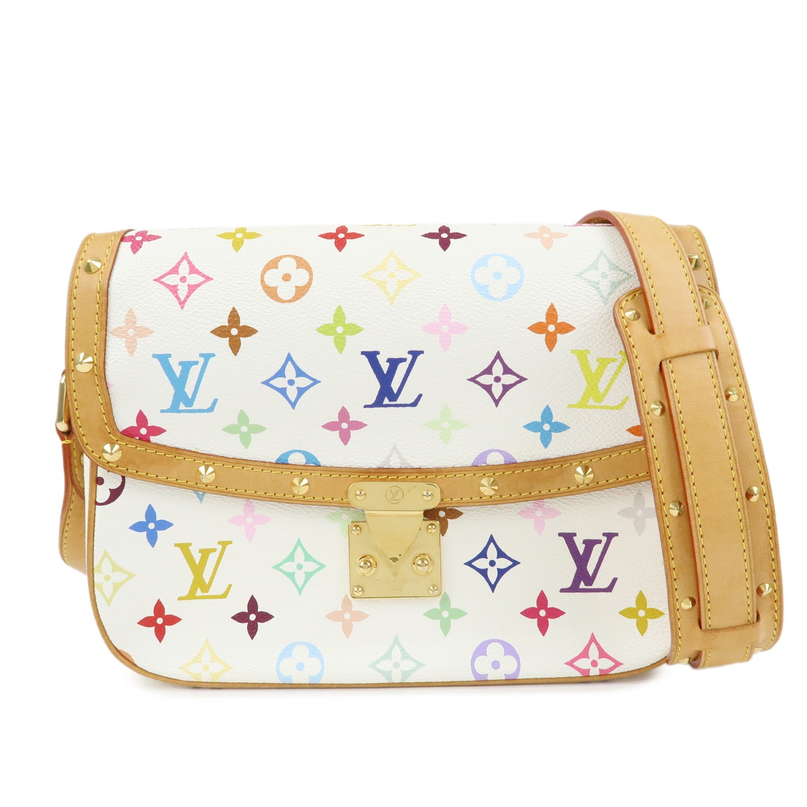 Louis Vuitton Monogram Multicolor Sologne Shoulder Bag Blanc M92661