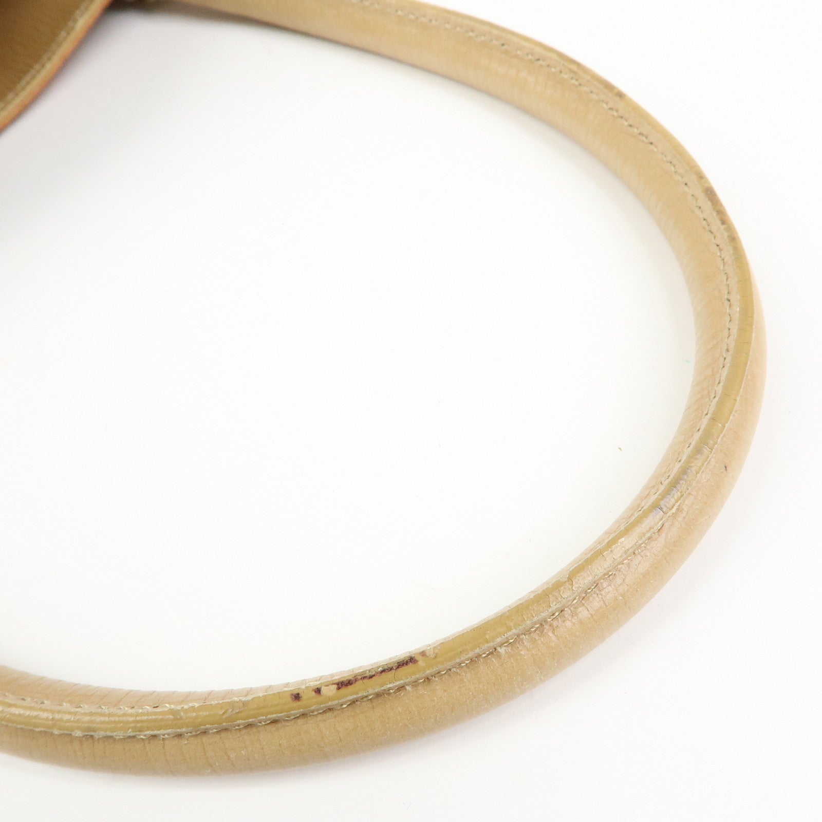 FENDI Ethnico Leather Tote Bag Shoulder Bag Light Brown 8BN162