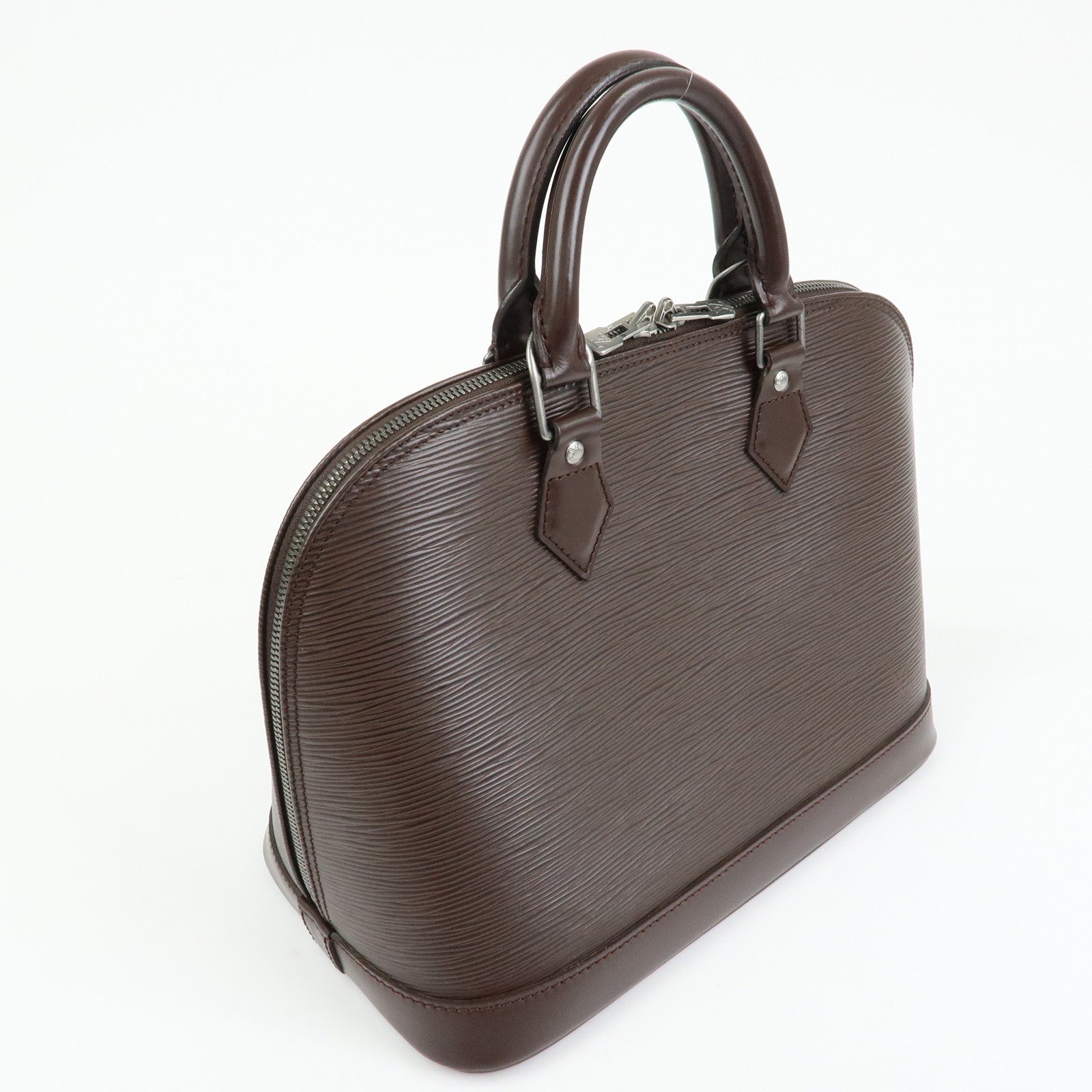 Louis Vuitton Epi Leather Alma Hand Bag Mocha M5214D