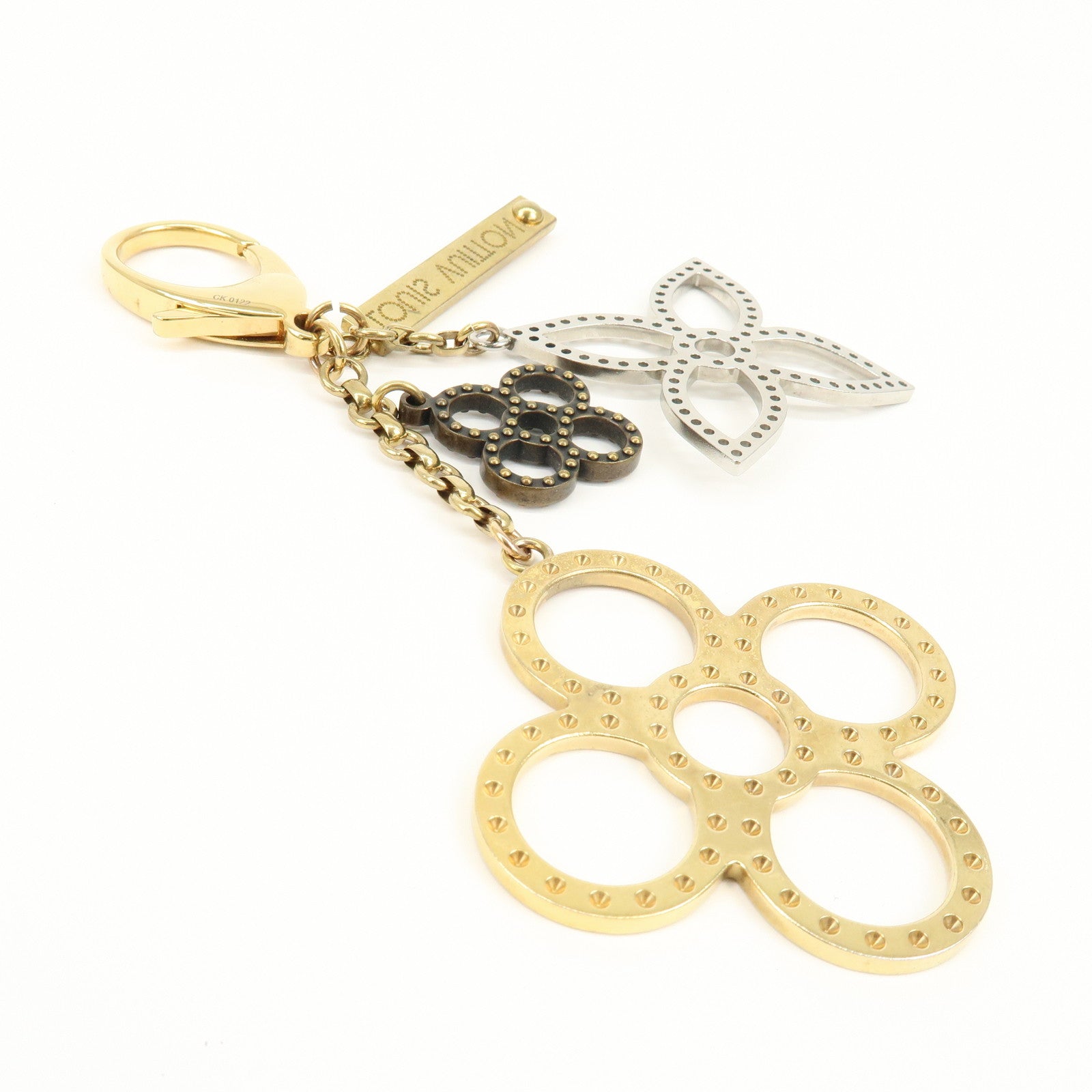 Louis Vuitton Bijoux Sac Tapage Metal Bag Charm Gold Silver M65090