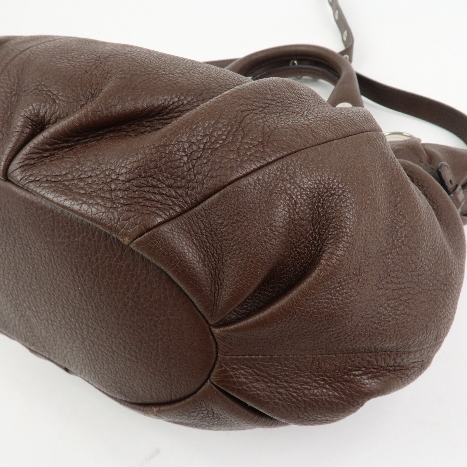 CELINE Macadam Leather Pillow Small 2Way Bag Shoulder Bag Hand Bag