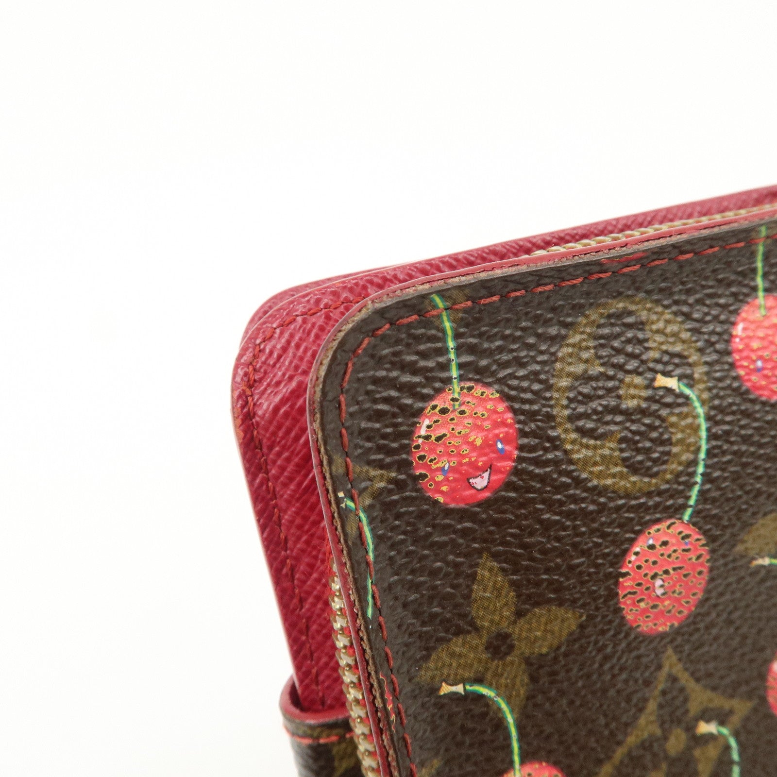 Louis Vuitton Monogram Cherry Compact Zip Bi-fold Wallet M95005