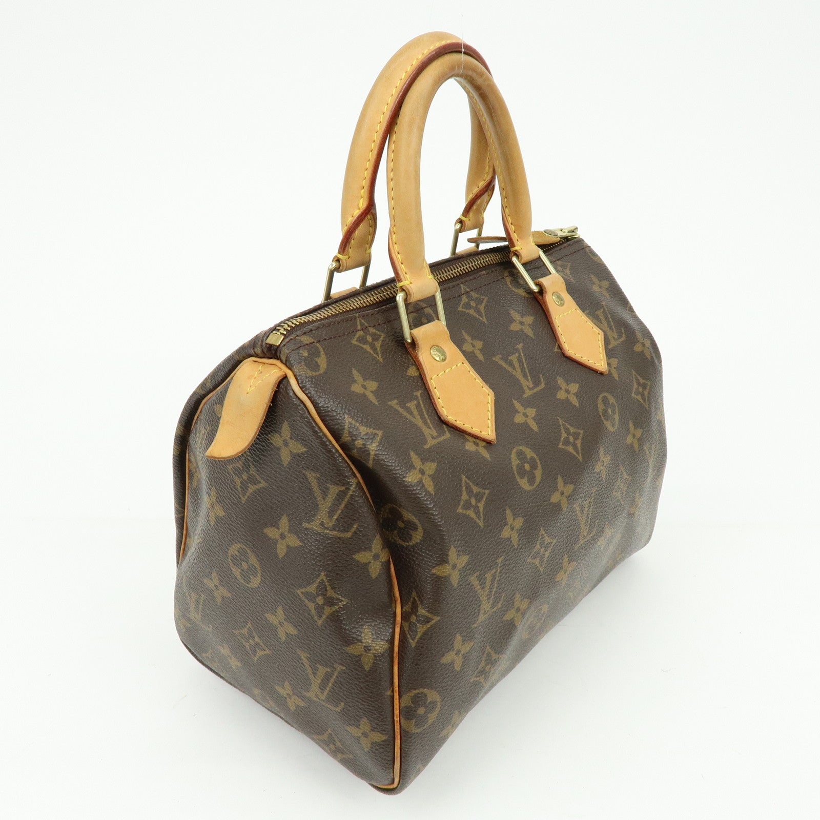 Louis Vuitton Monogram Speedy 25 Boston Bag Hand Bag Brown M41528
