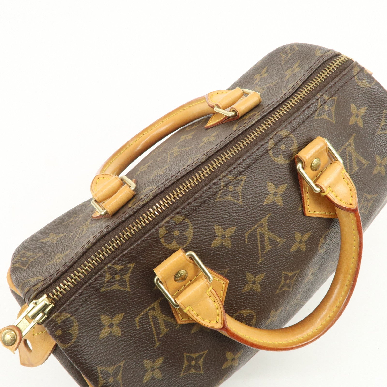 Louis Vuitton Monogram Speedy 25 Boston Bag Hand Bag Brown M41528