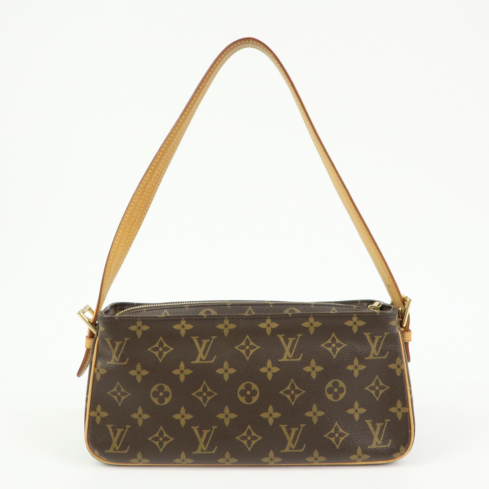 Louis Vuitton Monogram Vivacite Shoulder Bag Hand Bag Brown M51164