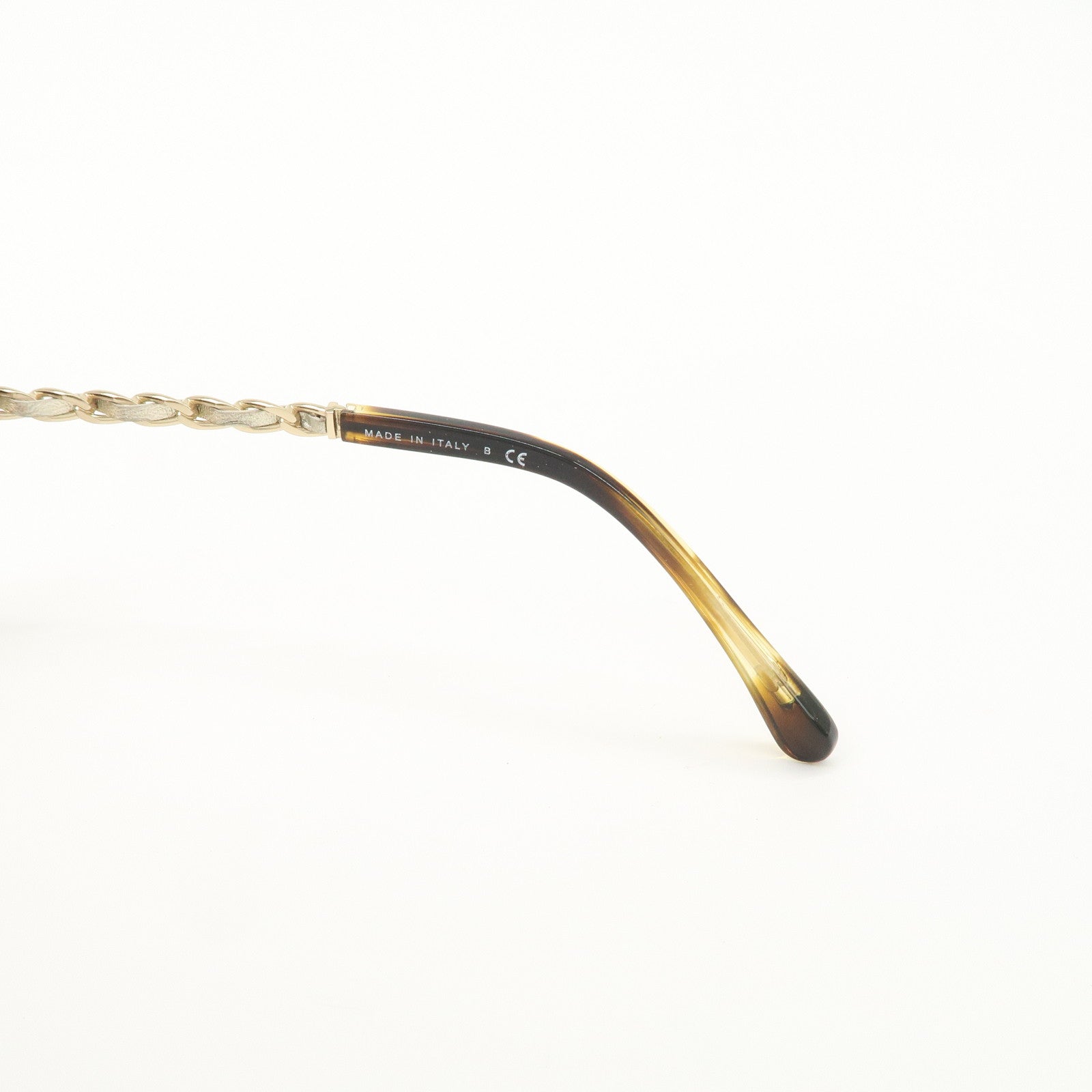CHANEL COCO Mark Metal Plastic Sunglasses c.1498/S5 57□17 Brown