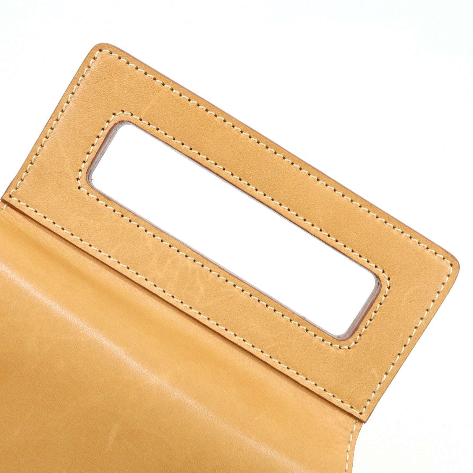 CELINE C Macadam Suede Leather Shoulder Bag Crossbody Bag Brown