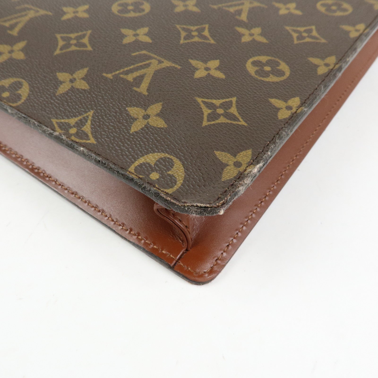 Louis Vuitton Monogram Porte‑Documents Bandouliere Brown M53338