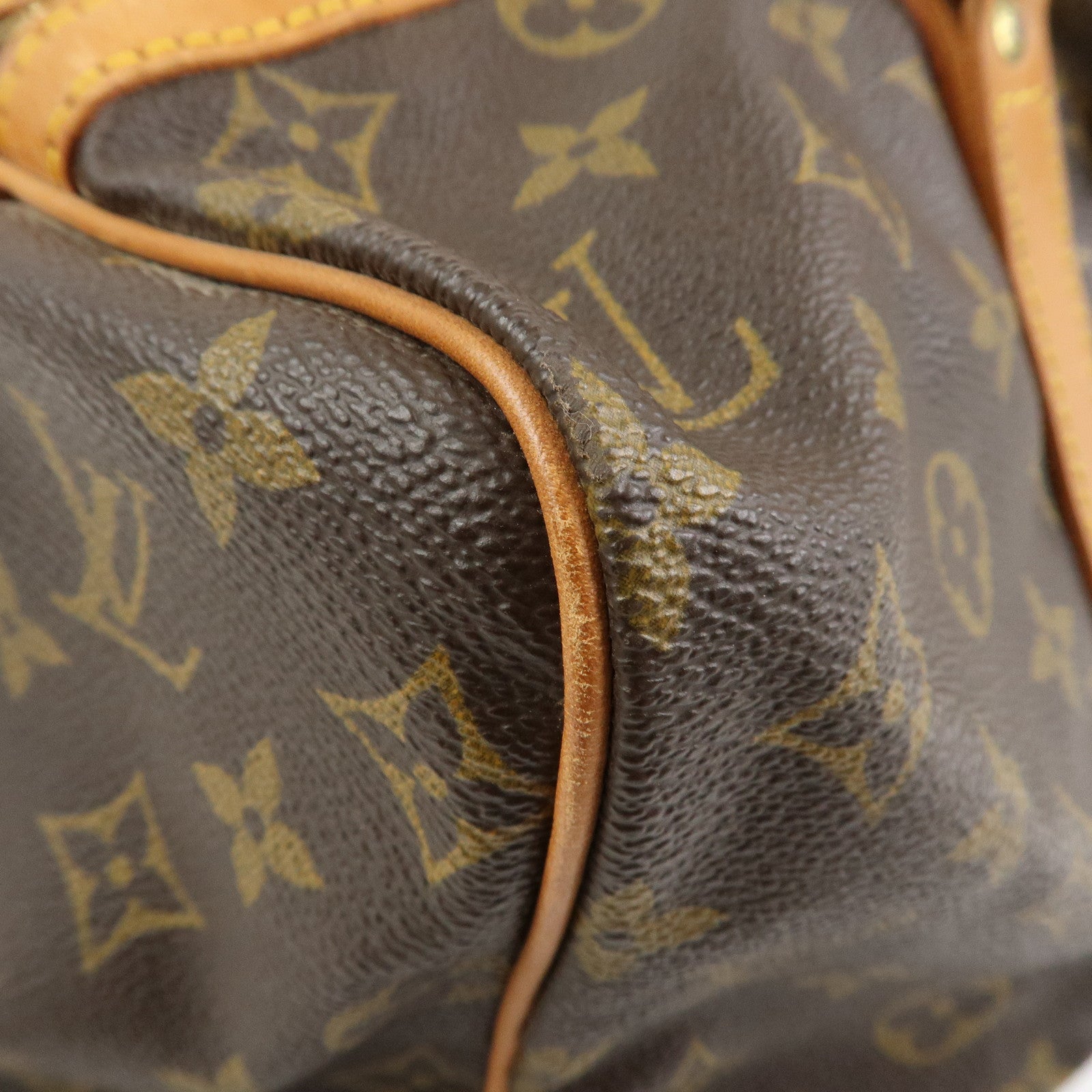 Louis Vuitton Monogram Sac Souple 35 Boston Bag Brown M41626