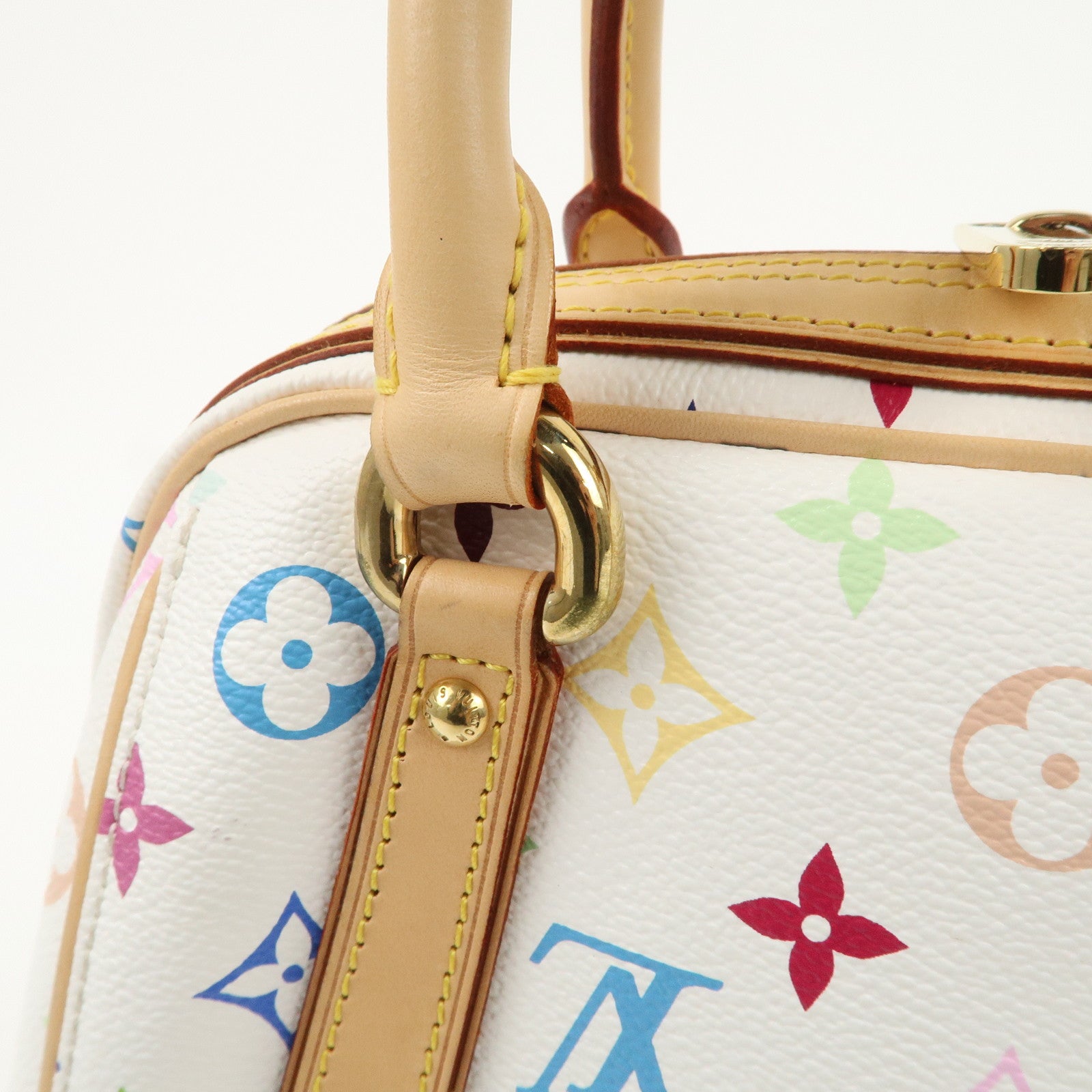 Louis Vuitton Monogram Multicolor Priscilla Hand Bag Blanc M40096