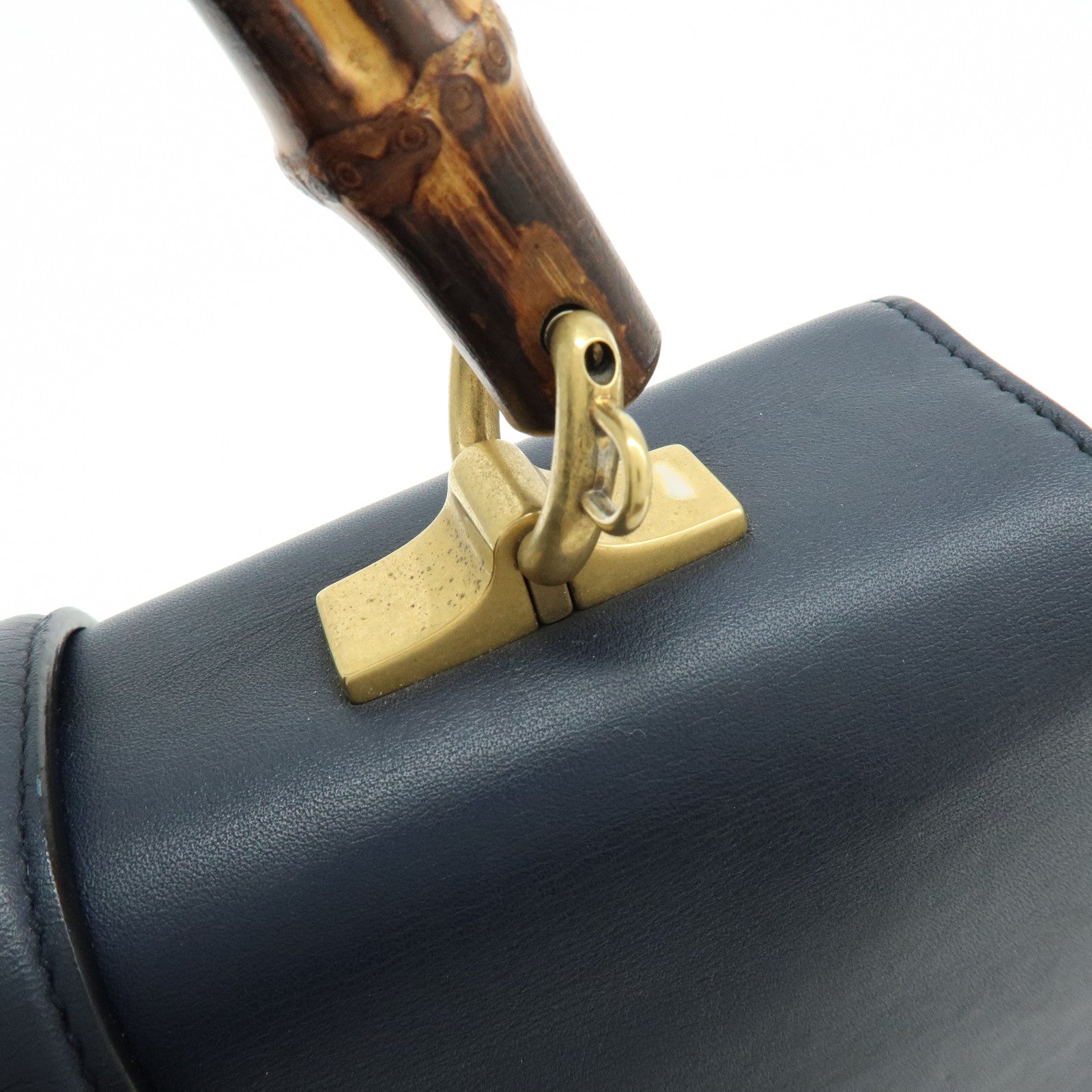 GUCCI Dionysus Bamboo Leather 2Way Bag Hand Bag Shoulder Bag 448075