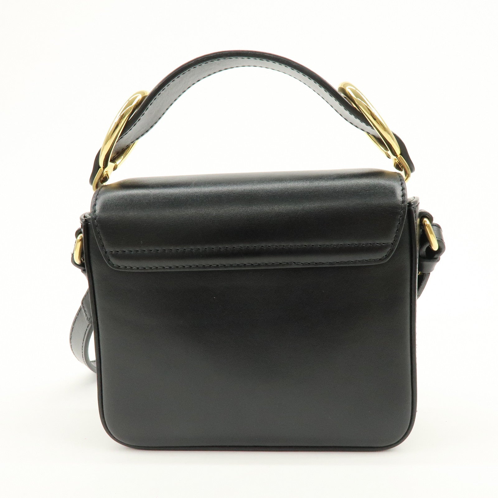 Chloe See By Chloe Leather 2Way Bag Shoulder Bag Hand Bag Black