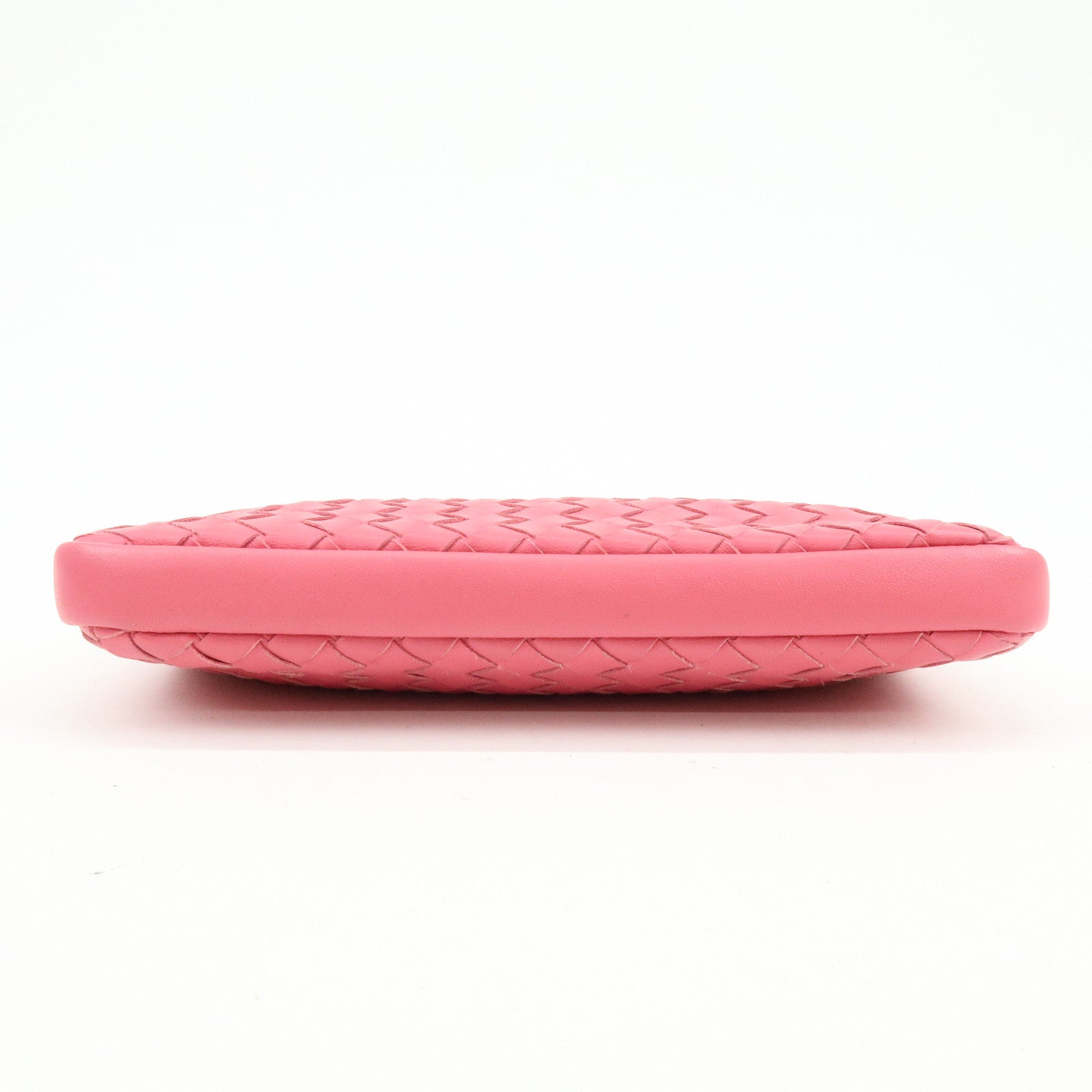 BOTTEGA VENETA Intrecciato Leather Pouch Cosmetic Pouch Pink 233810