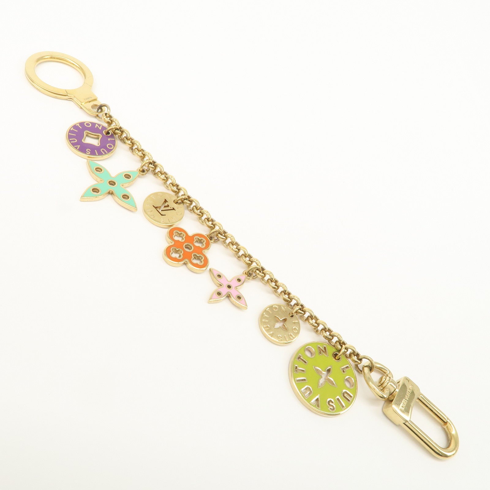 Louis Vuitton Monogram Metal Porte Cles Chaine Looping Bag Chain M66474