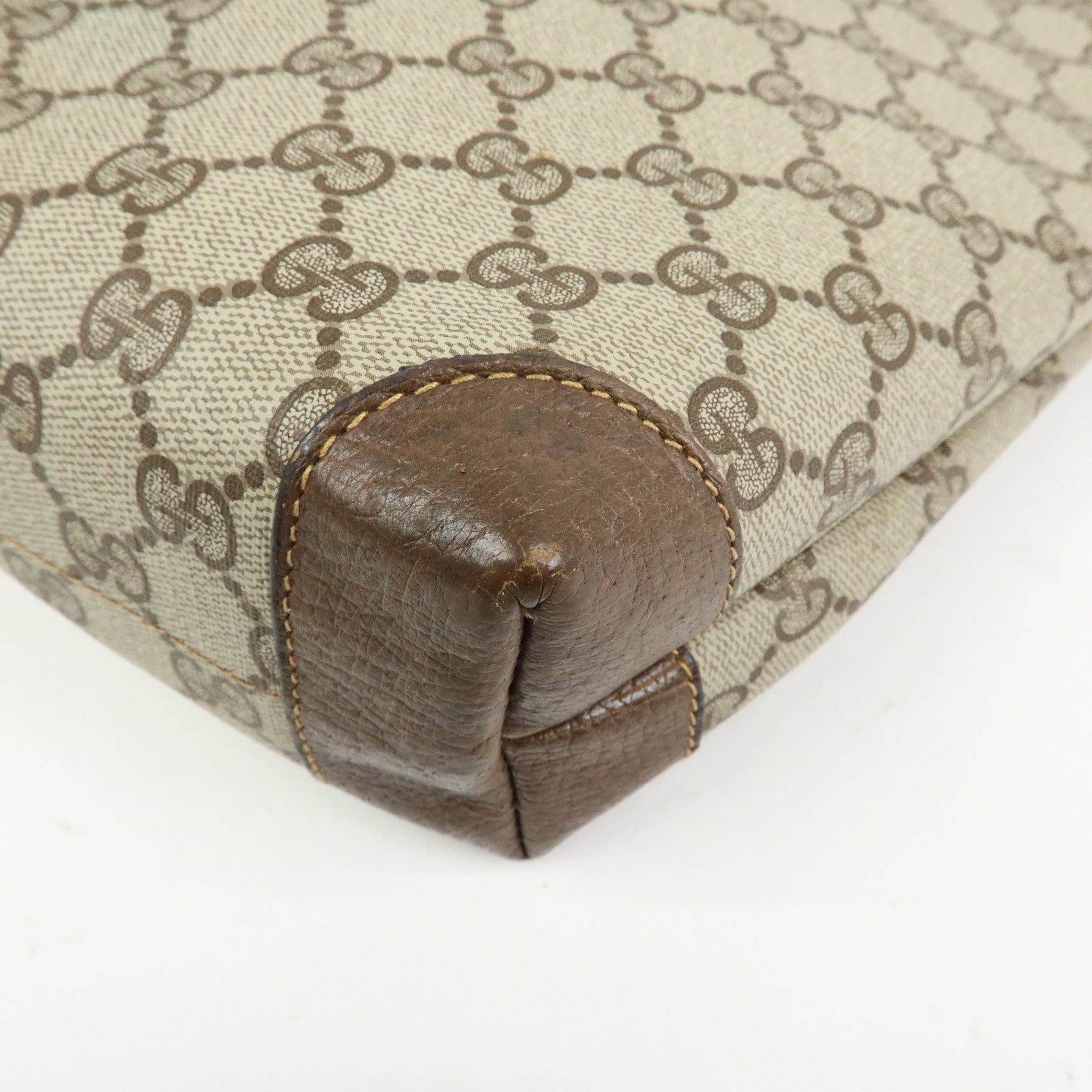 GUCCI GG Supreme Tote Bag Shoulder Bag Brown Beige 002・39・0054