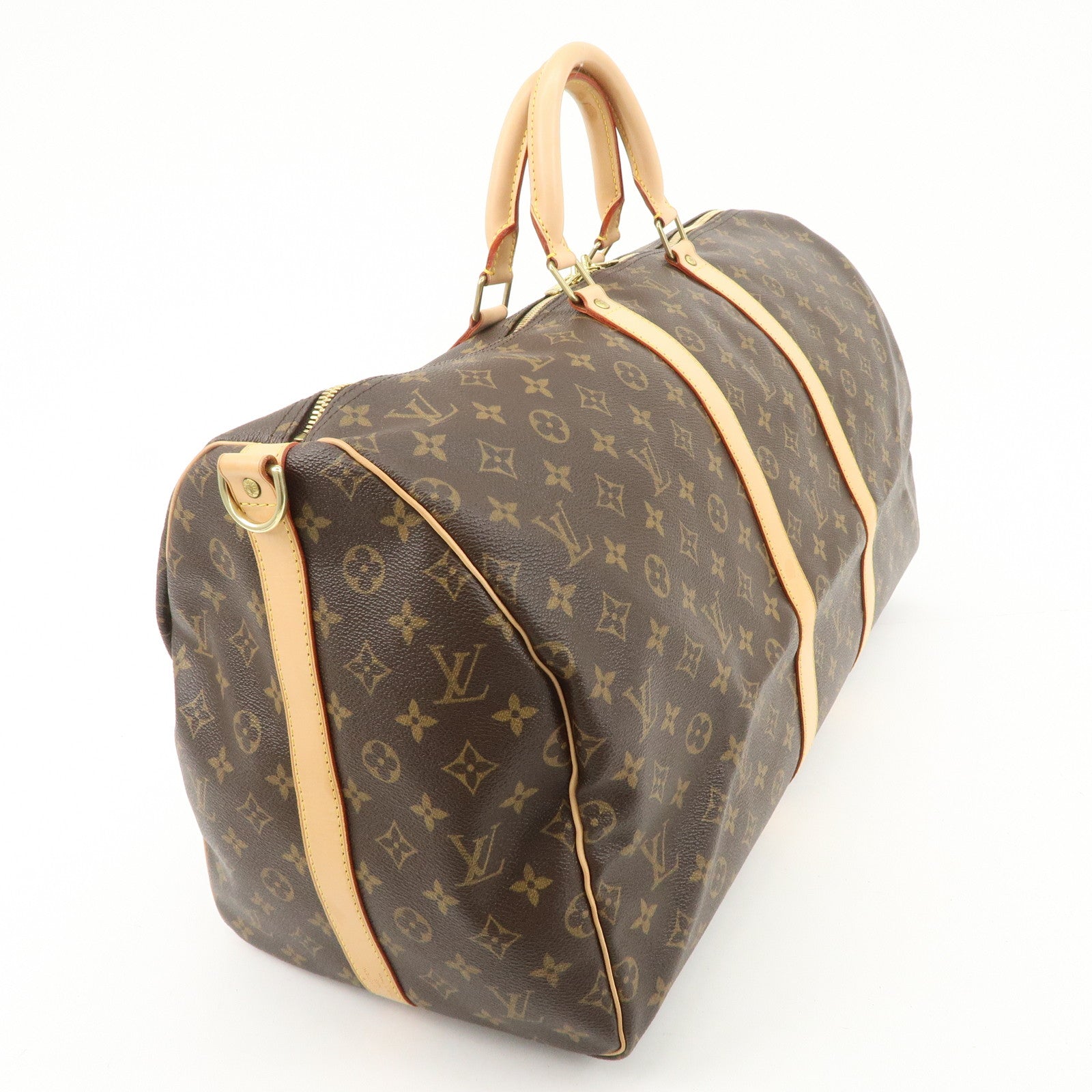 Louis Vuitton Monogram Keep All Bandouliere 55 Boston Bag M41414 Used