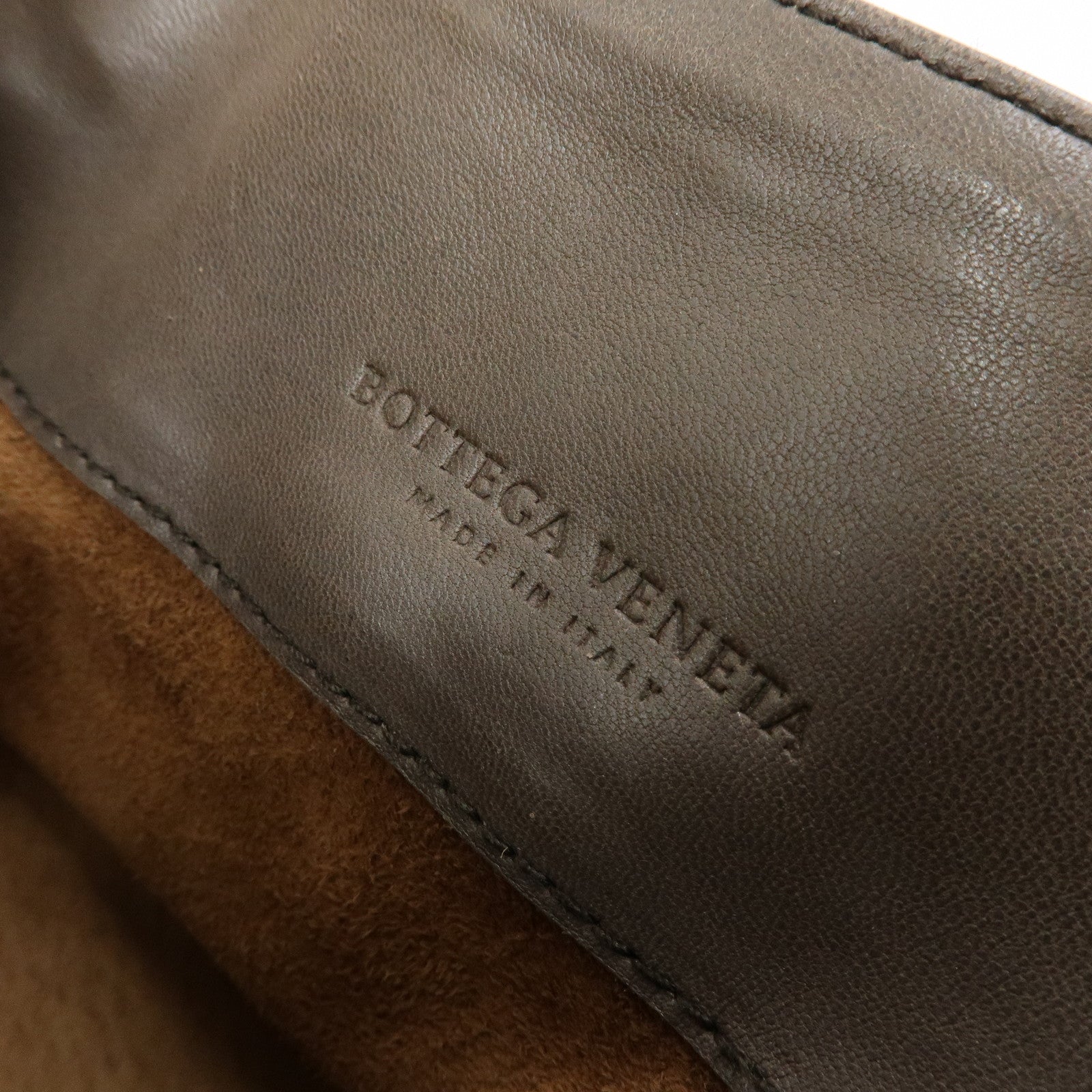 BOTTEGA VENETA Intrecciato Leather Hand Shoulder Bag Brown 162114