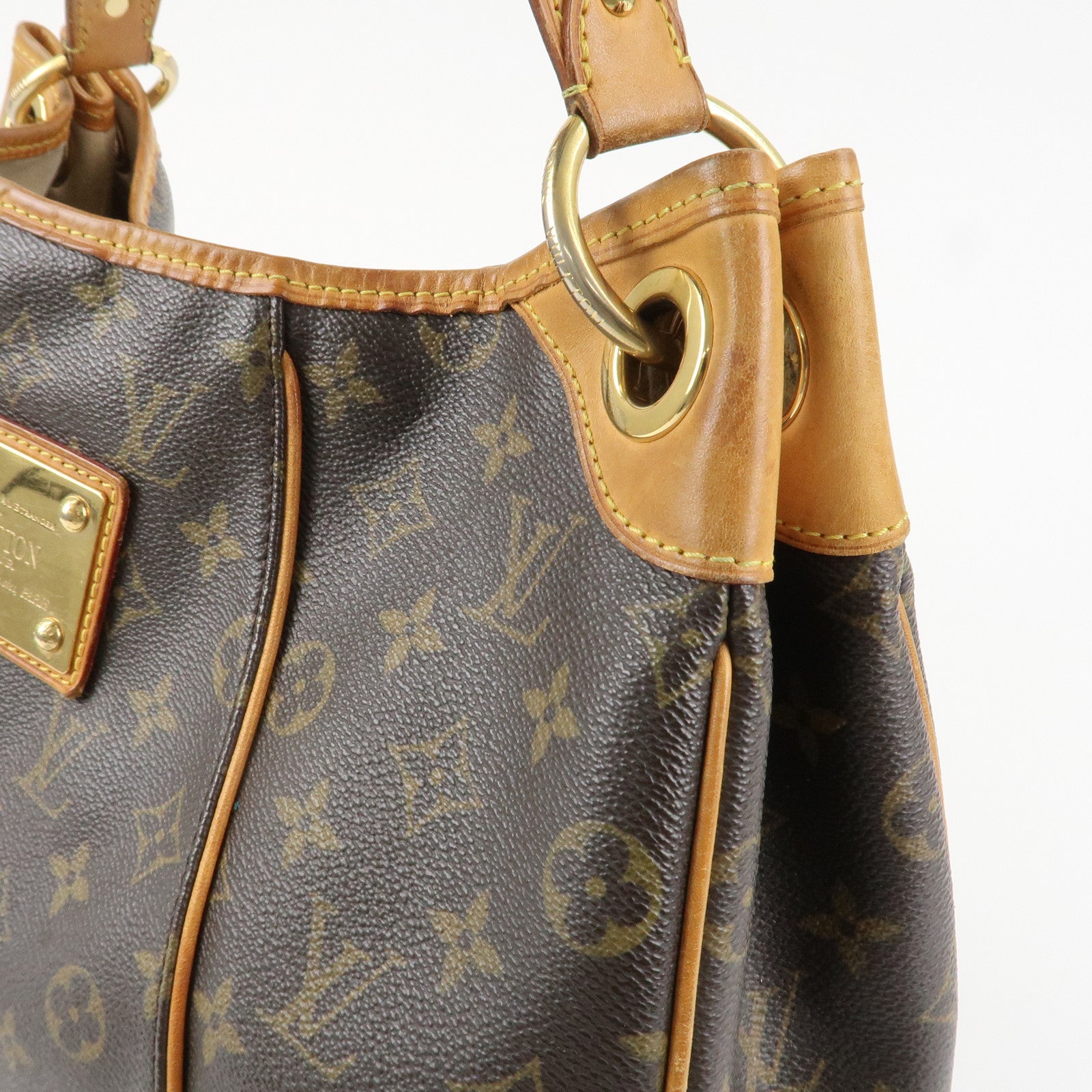 Louis Vuitton Monogram Galliera PM Shoulder Bag Brown M56382 Used