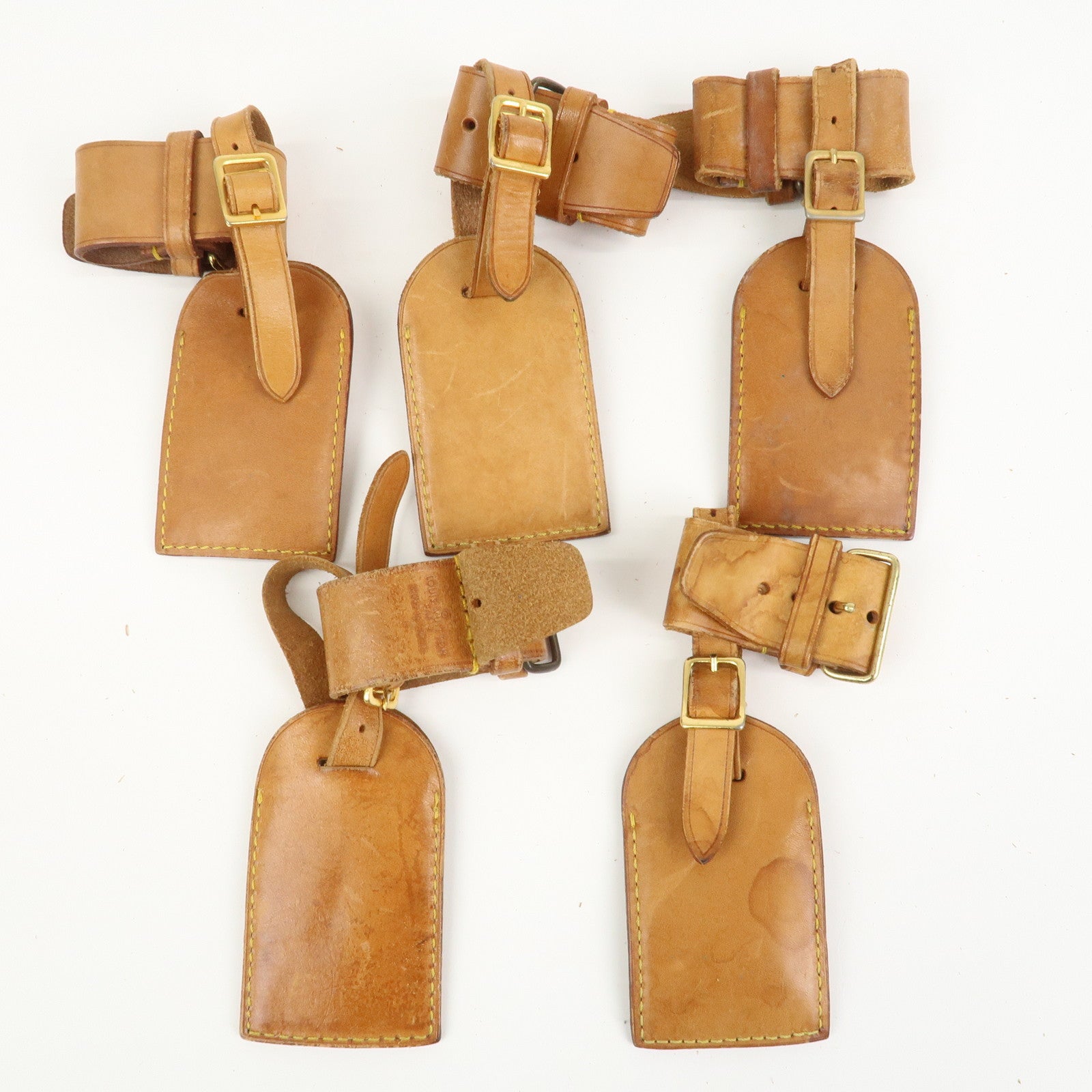 Louis Vuitton Set Of 20 Leather Name Tag & Poignet