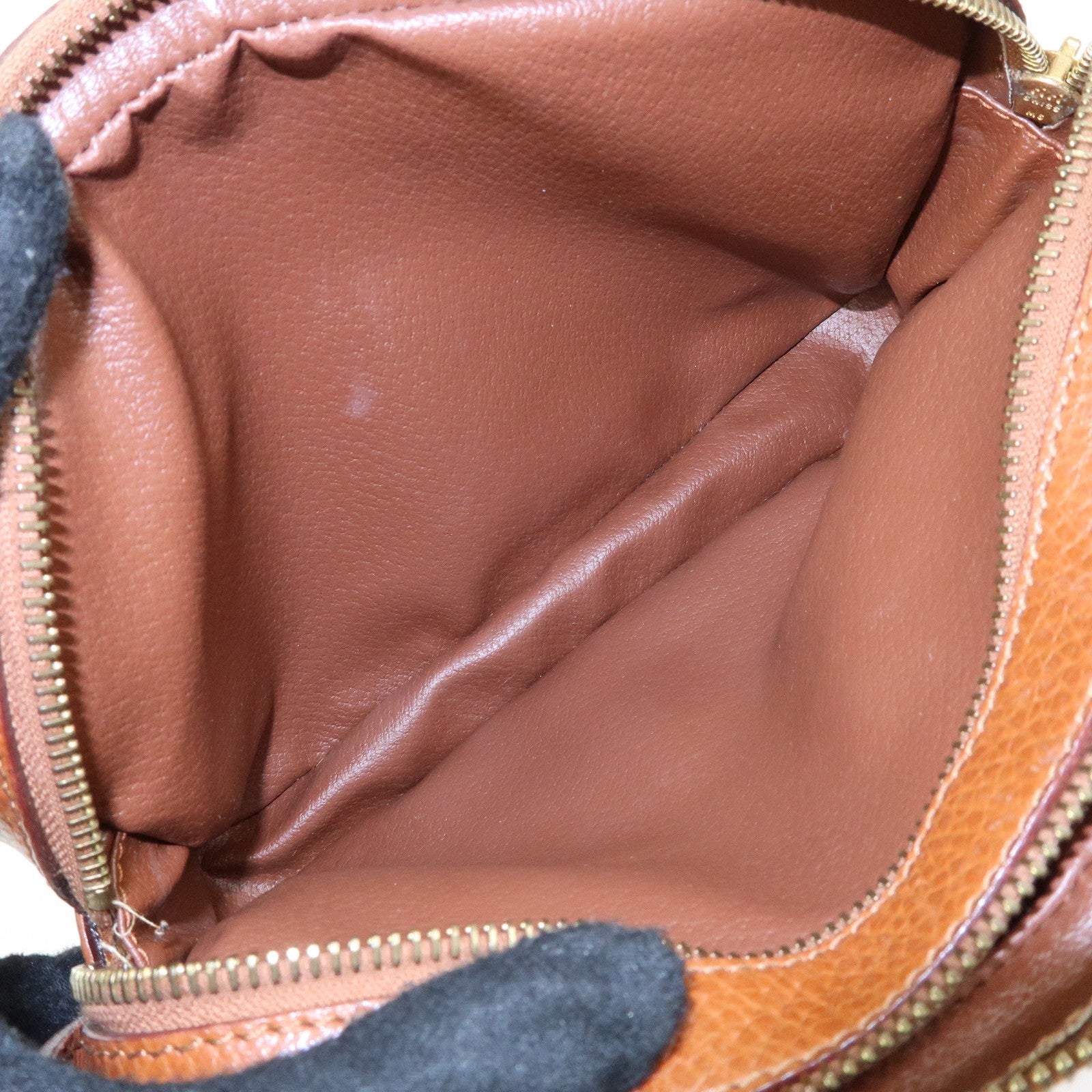 CELINE Leather Shoulder Bag Crossbody Bag Brown