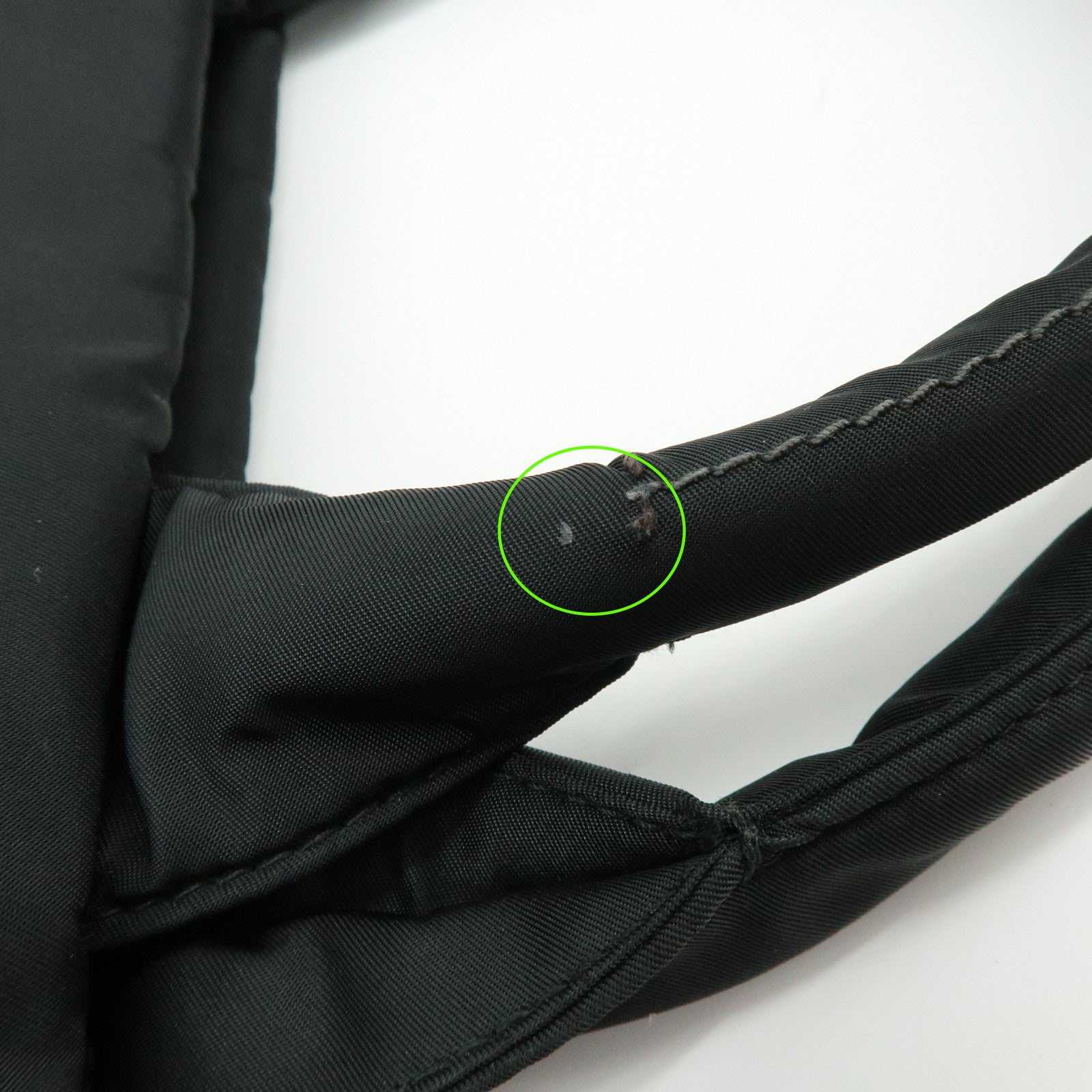 PRADA Triangle Logo Plaid Nylon Leather 2Way Bag Hand Shoulder Bag