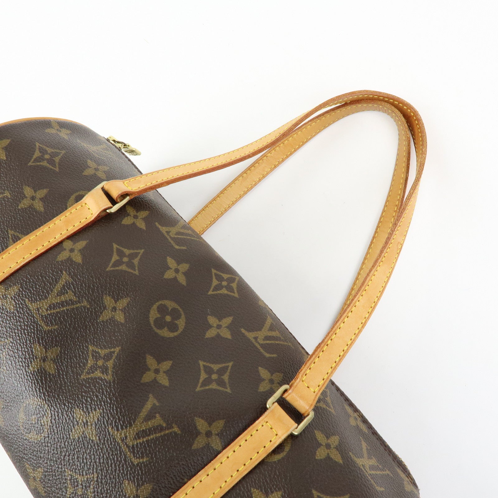 Louis Vuitton Monogram Papillon 30 Hand Bag Brown M51385