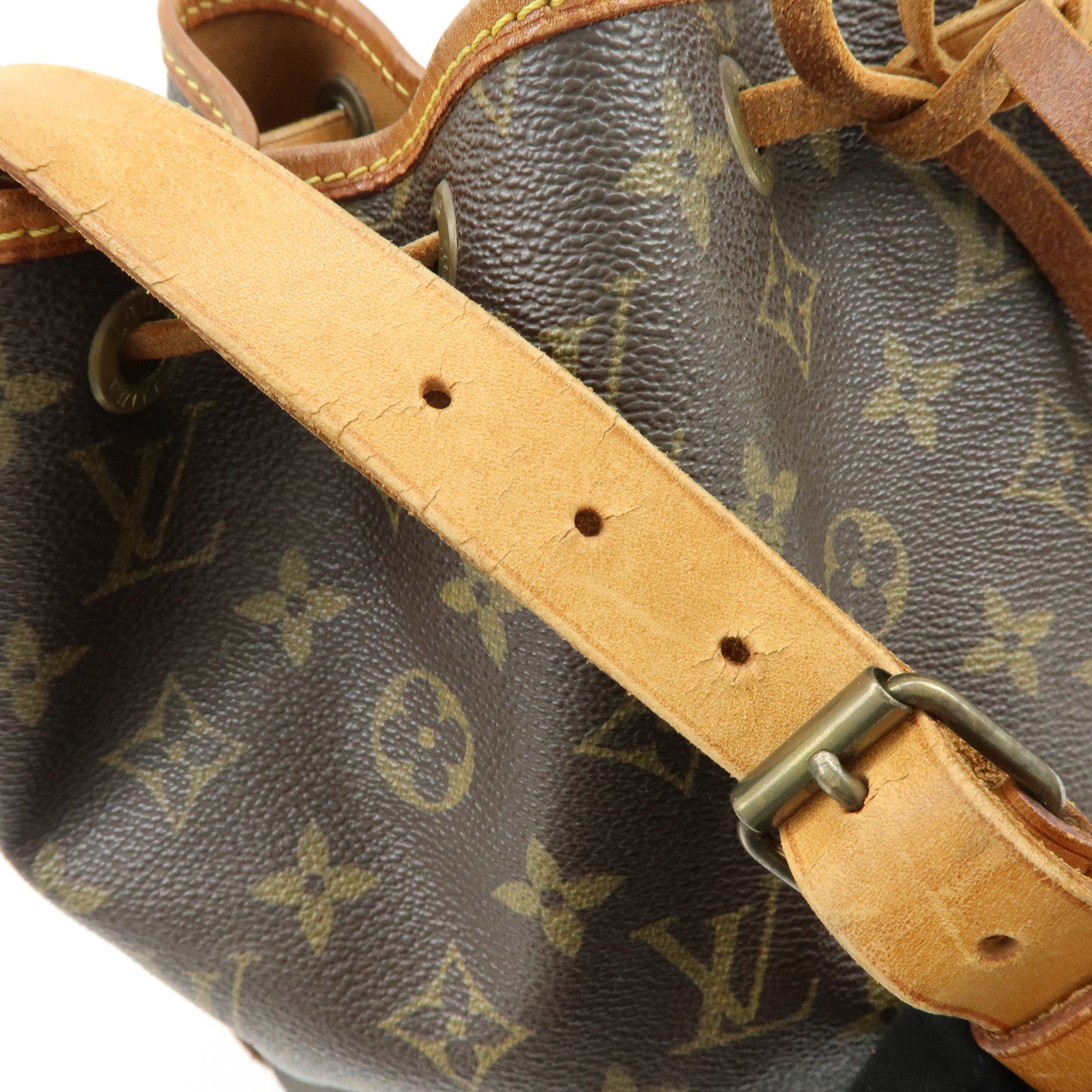 Louis Vuitton Monogram Petit Noe Shoulder Bag Brown M42226