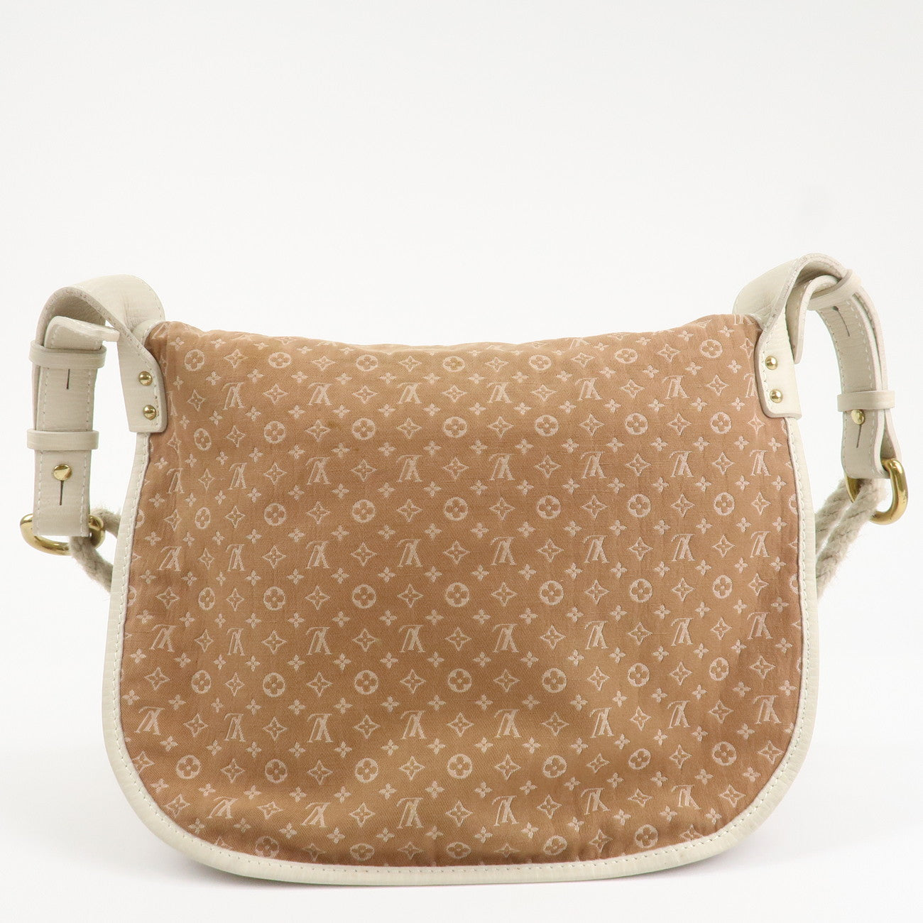 Louis Vuitton Monogram Mini Initial Aman Camel White M40020 Used