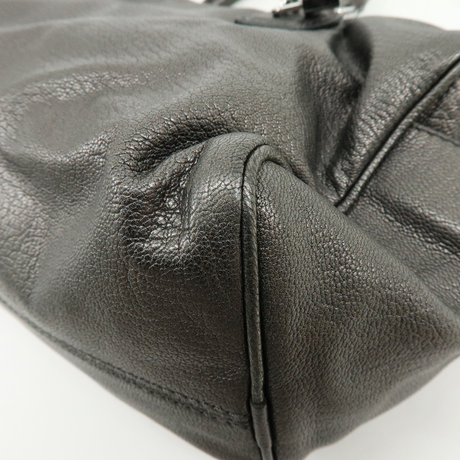 LOEWE Anagram Leather 2Way Bag Hand Bag Shoulder Bag Bronze