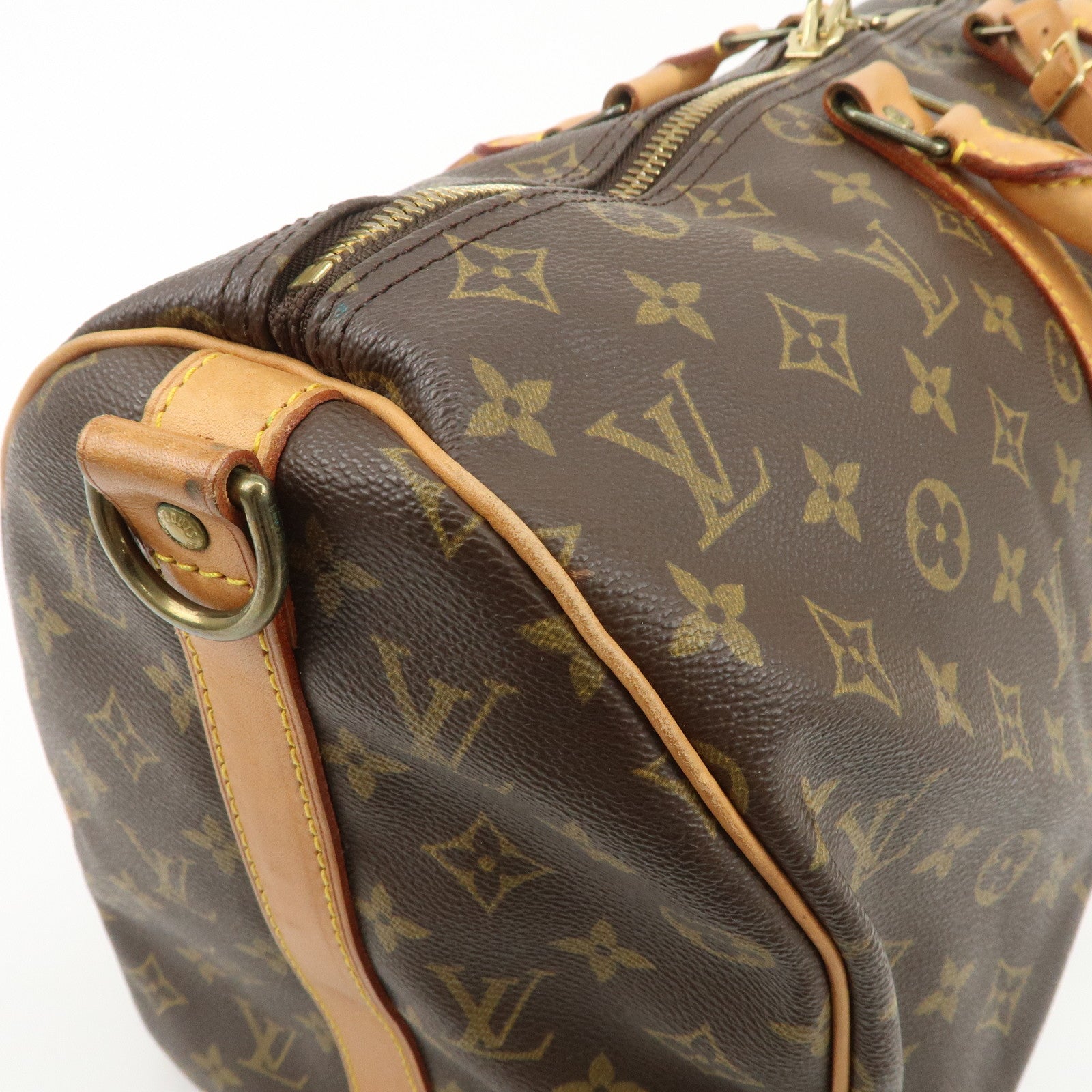 Louis Vuitton Monogram Keep All Bandouliere 45 Boston Bag M41418