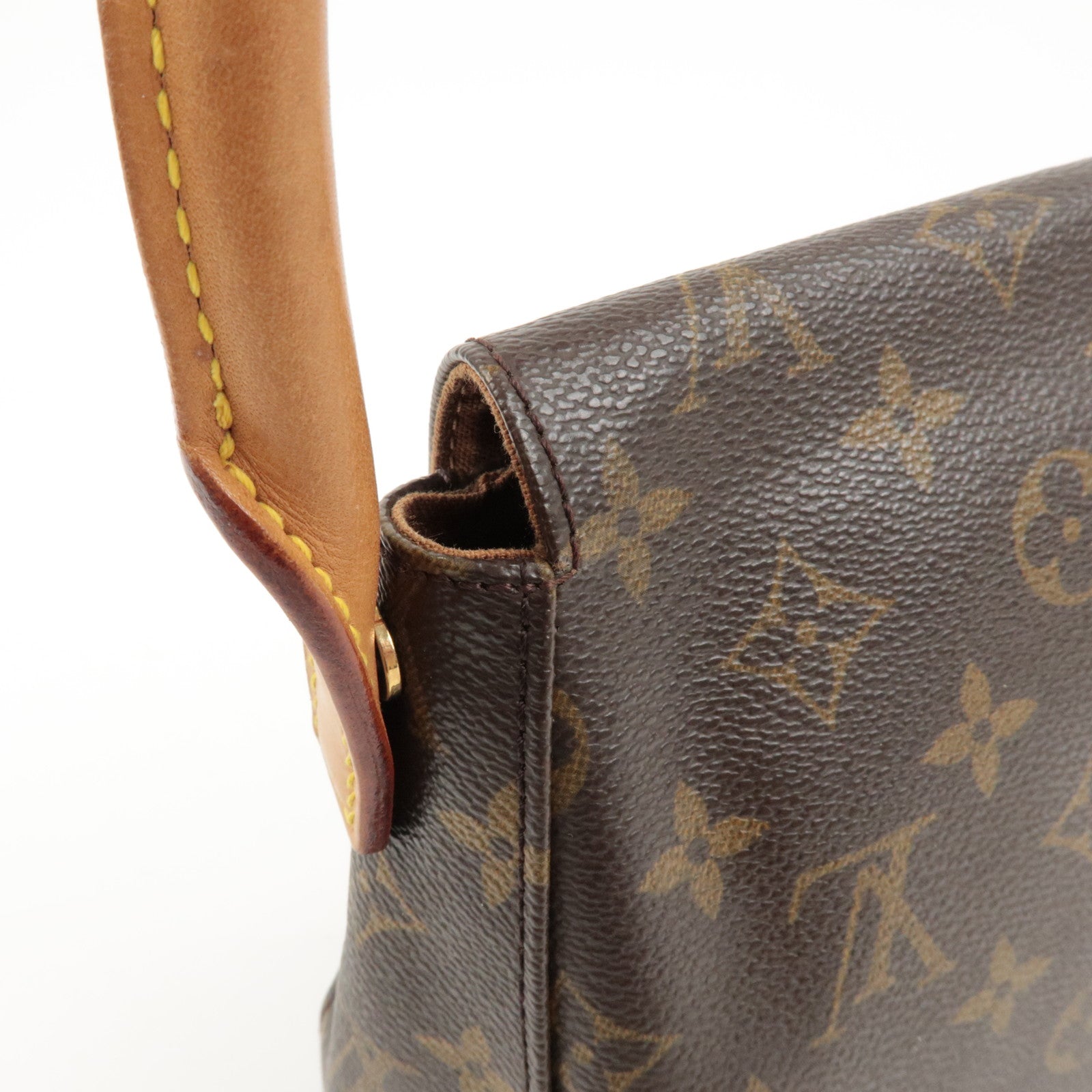 Louis Vuitton Monogram Mini Looping Shoulder Bag Brown M51147 Used