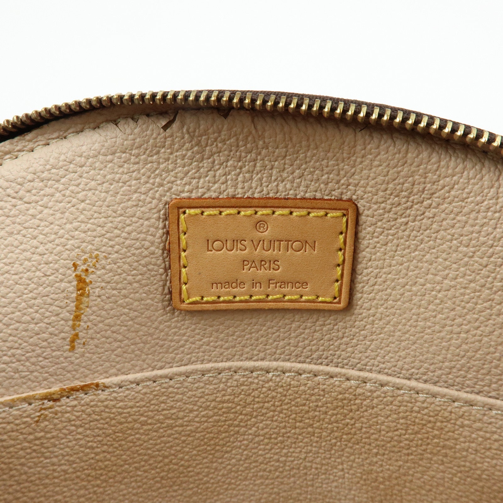 Louis Vuitton Monogram Trousse Demi Ronde Cosmetic Pouch M47520